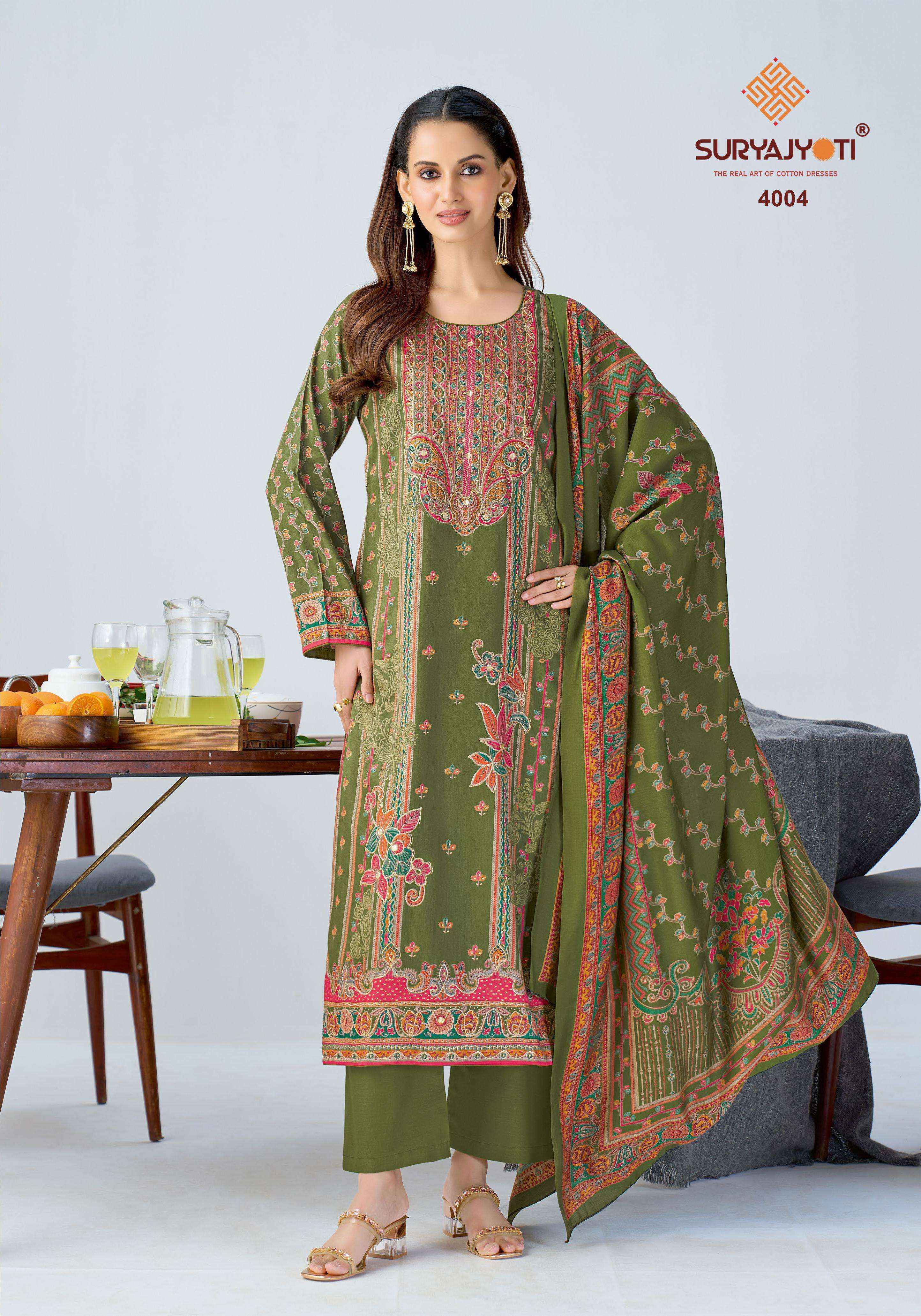 Suryajyoti Kamila Vol-4 Jam Satin Dress Material (6 Pcs Catalouge)