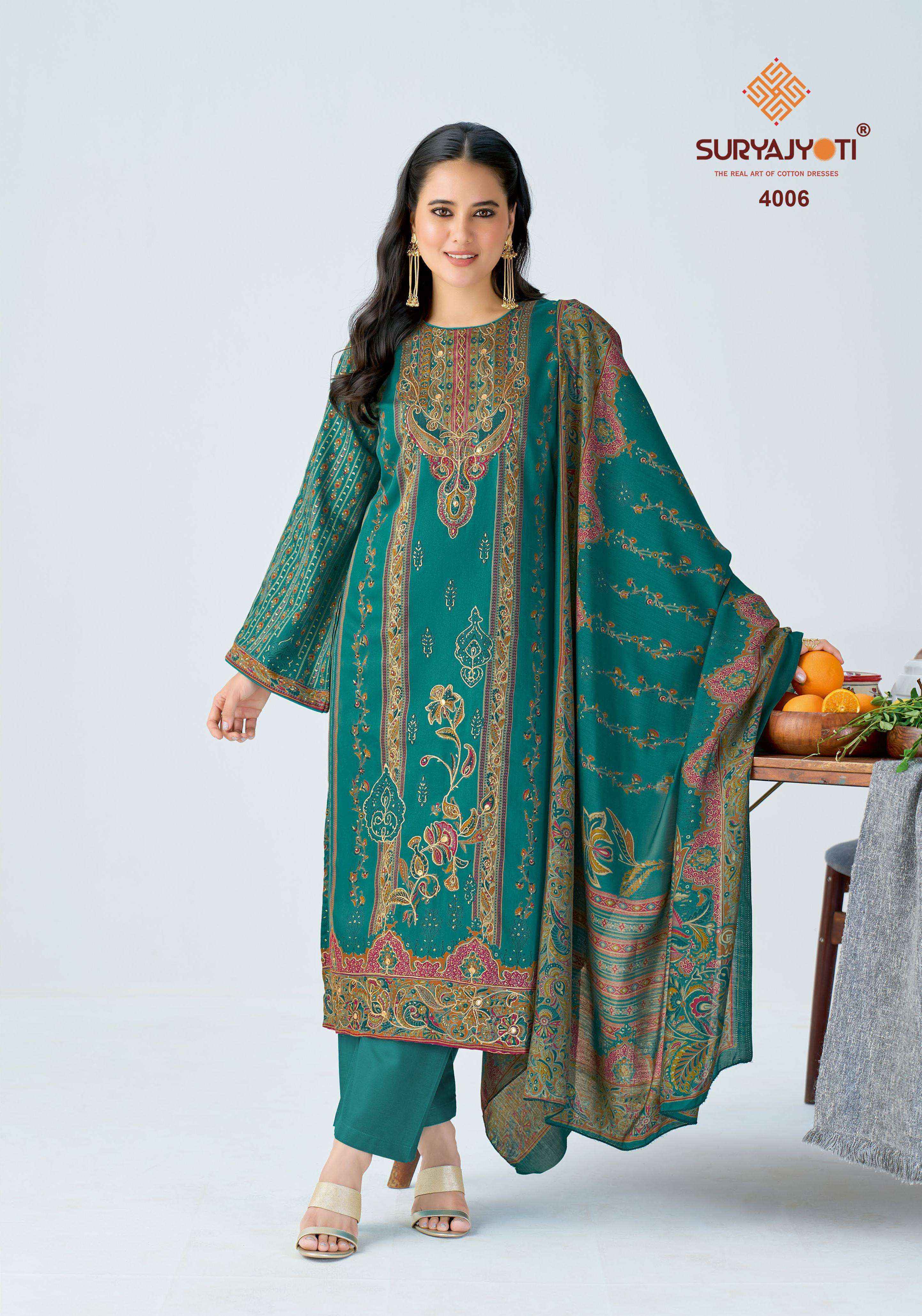 Suryajyoti Kamila Vol-4 Jam Satin Dress Material (6 Pcs Catalouge)