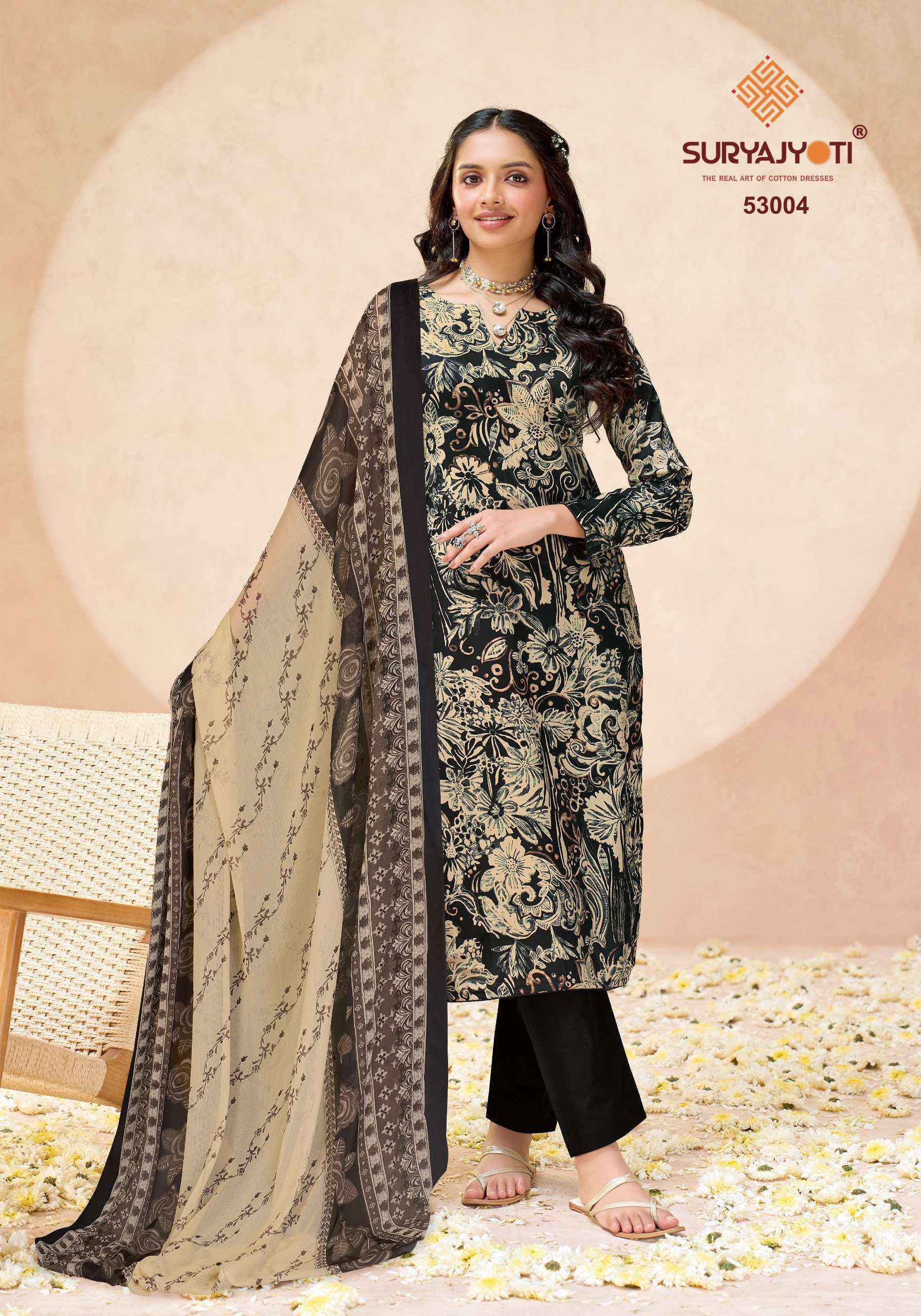 Suryajyoti Naishaa Vol-53 Jam Satin Dress Material (10 pcs Catalogue)