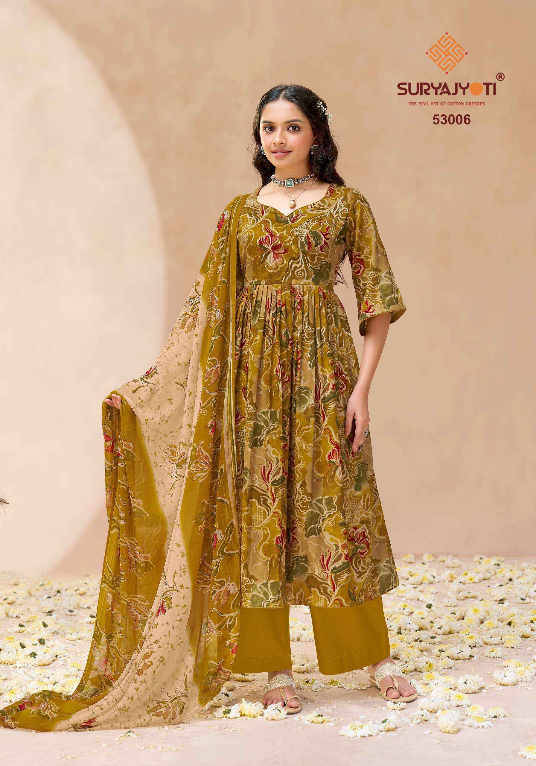 Suryajyoti Naishaa Vol-53 Jam Satin Dress Material (10 pcs Catalogue)