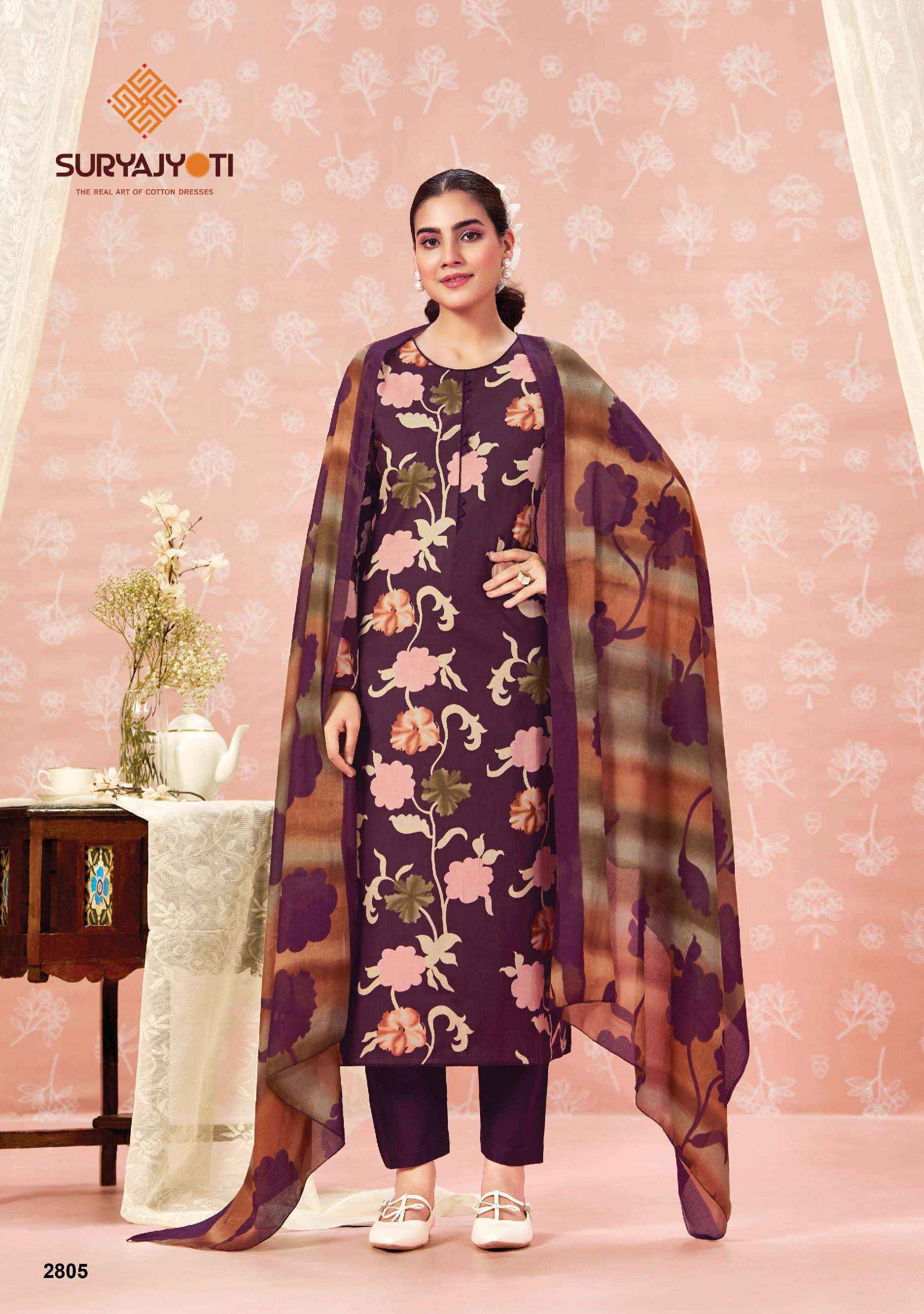 Suryajyoti Nargis Vol-28 Cotton Dress Material (10 pcs Catalogue)
