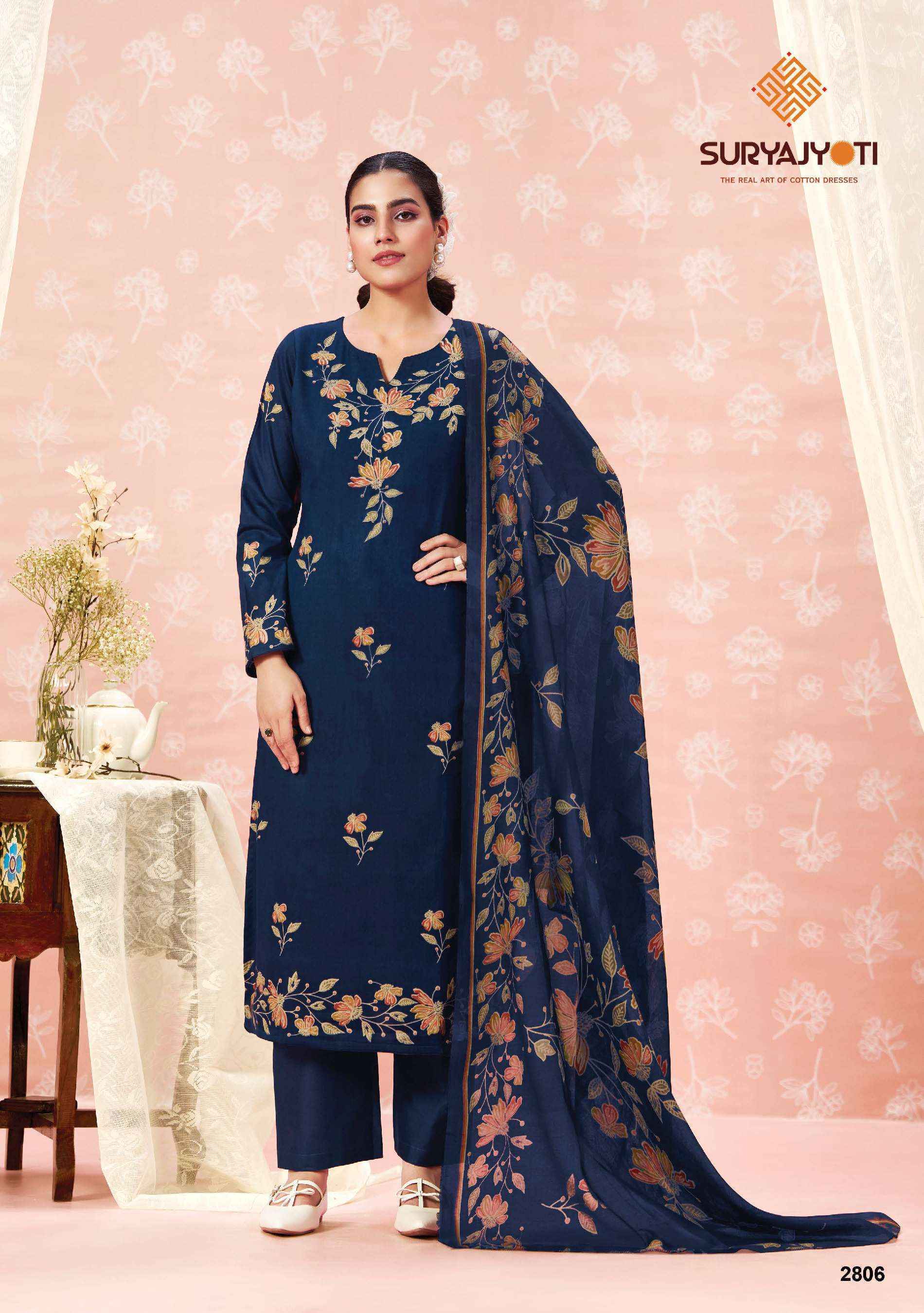 Suryajyoti Nargis Vol-28 Cotton Dress Material (10 pcs Catalogue)