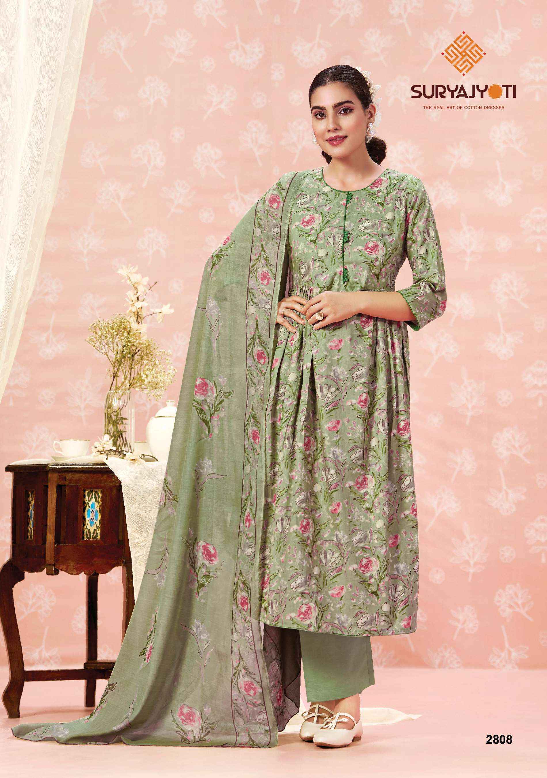 Suryajyoti Nargis Vol-28 Cotton Dress Material (10 pcs Catalogue)