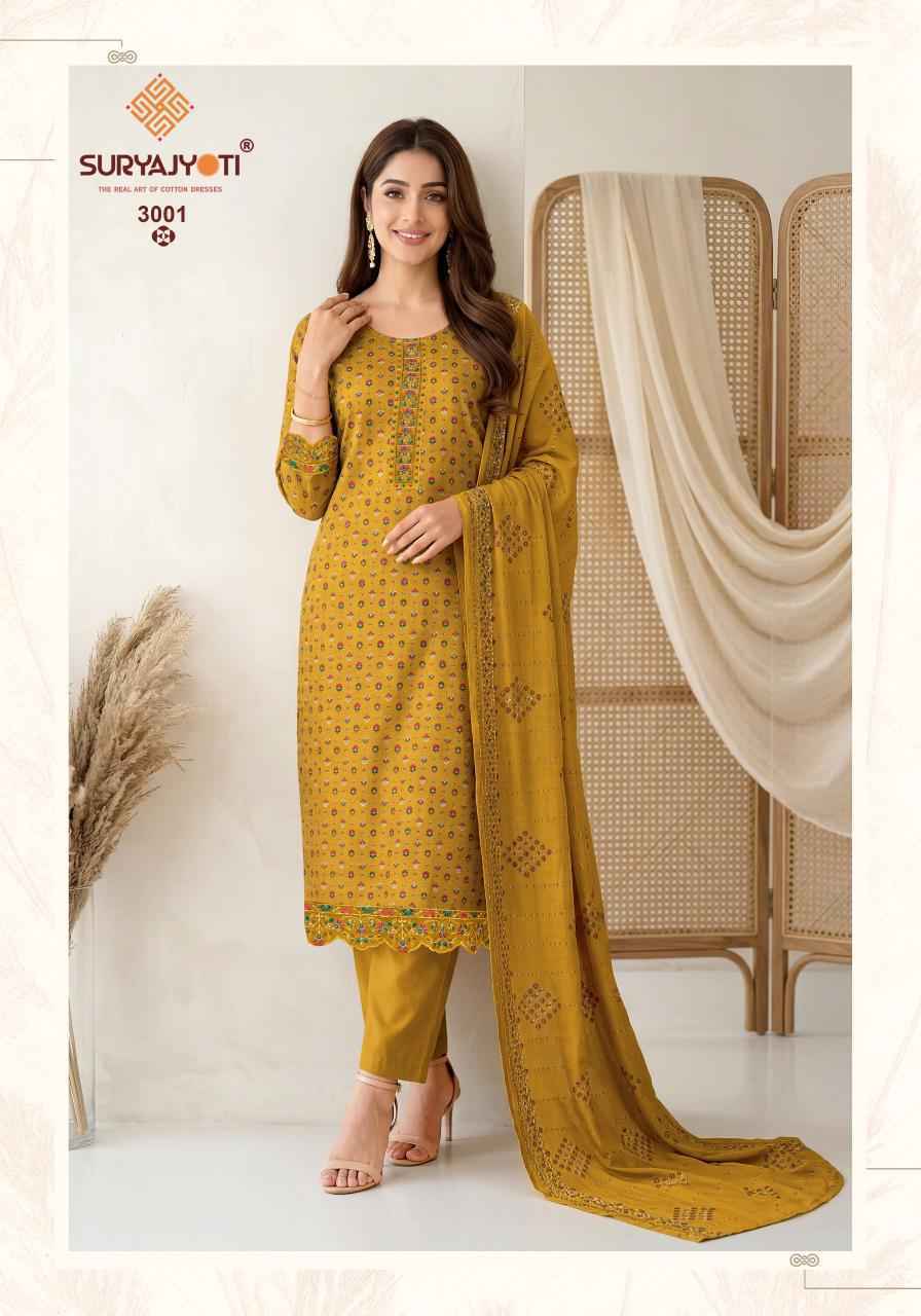 Suryajyoti Pariza Advance Vol-3 Readymade Cotton Dress (8 pcs Catalogue)