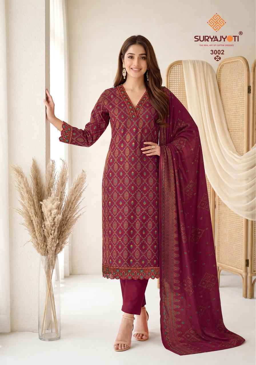 Suryajyoti Pariza Advance Vol-3 Readymade Cotton Dress (8 pcs Catalogue)