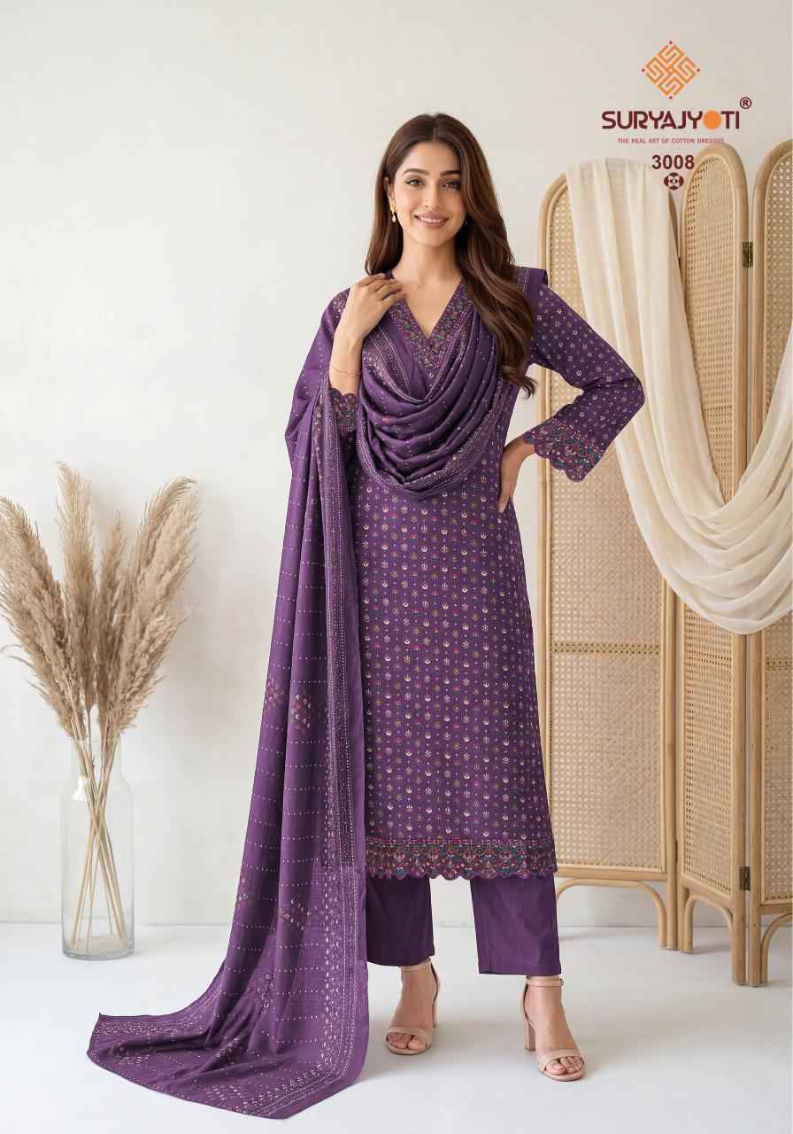 Suryajyoti Pariza Advance Vol-3 Readymade Cotton Dress (8 pcs Catalogue)