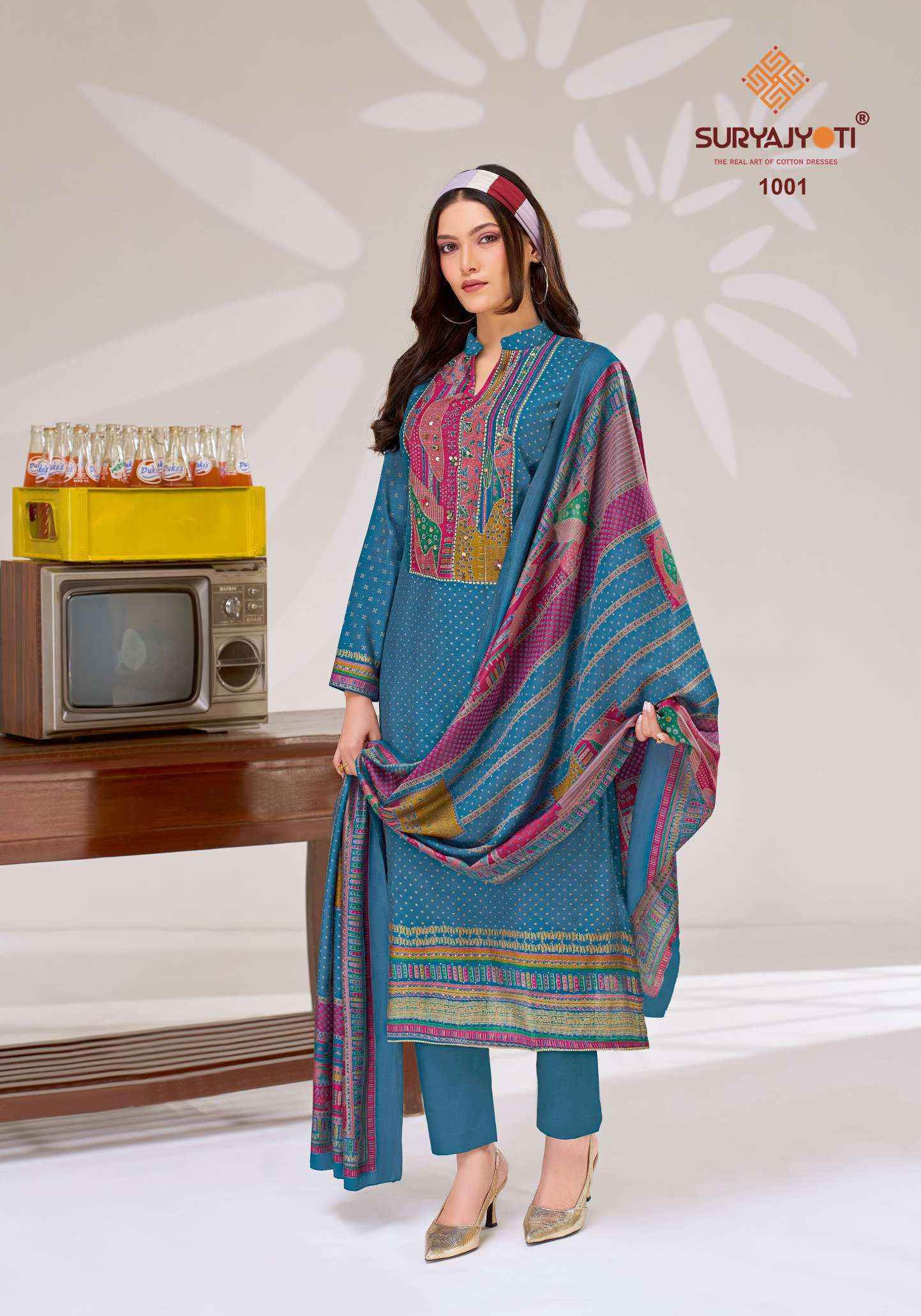 Suryajyoti Prisha Vol-1 Modal Dress Material (6 pcs Catalogue)