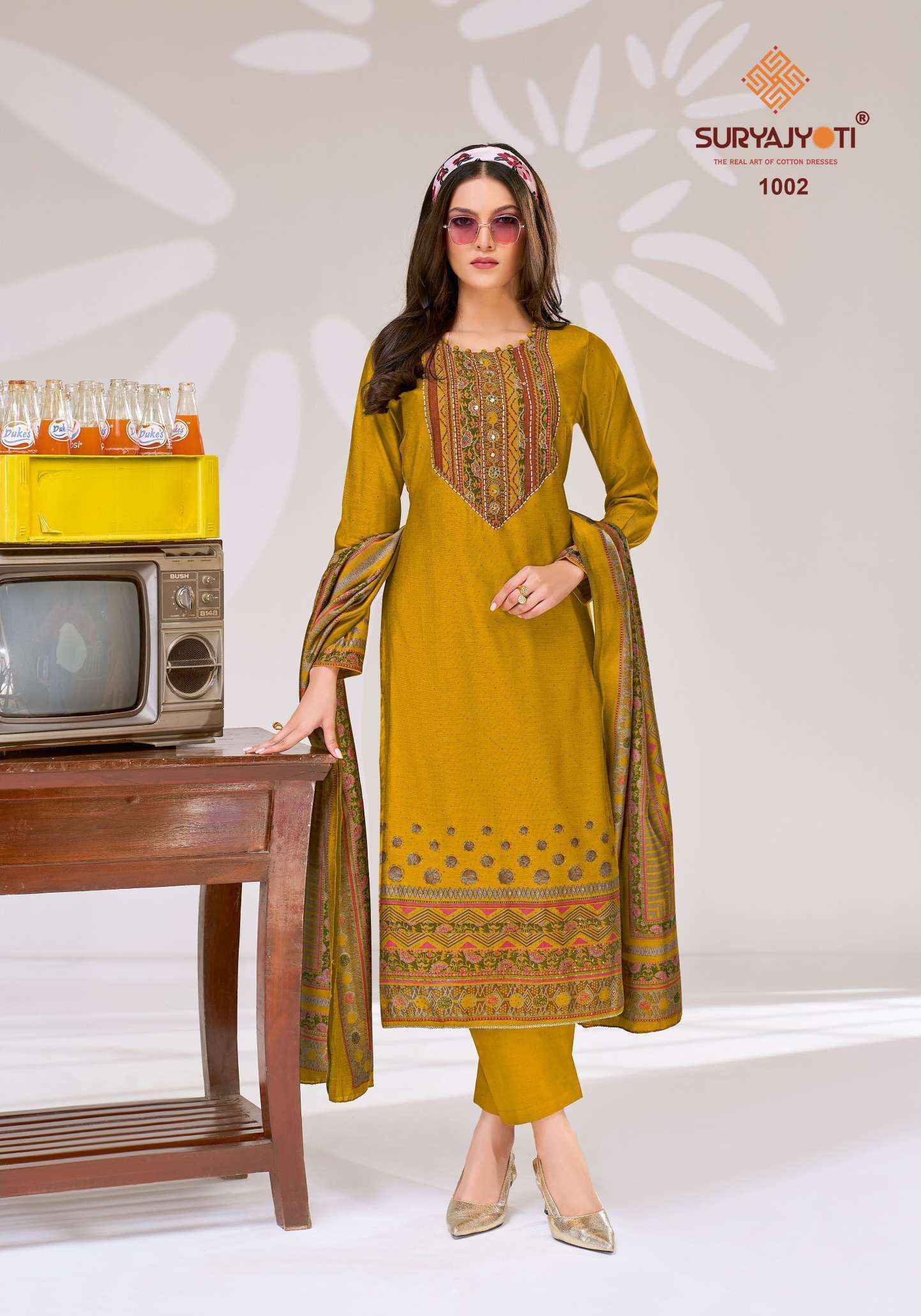 Suryajyoti Prisha Vol-1 Modal Dress Material (6 pcs Catalogue)
