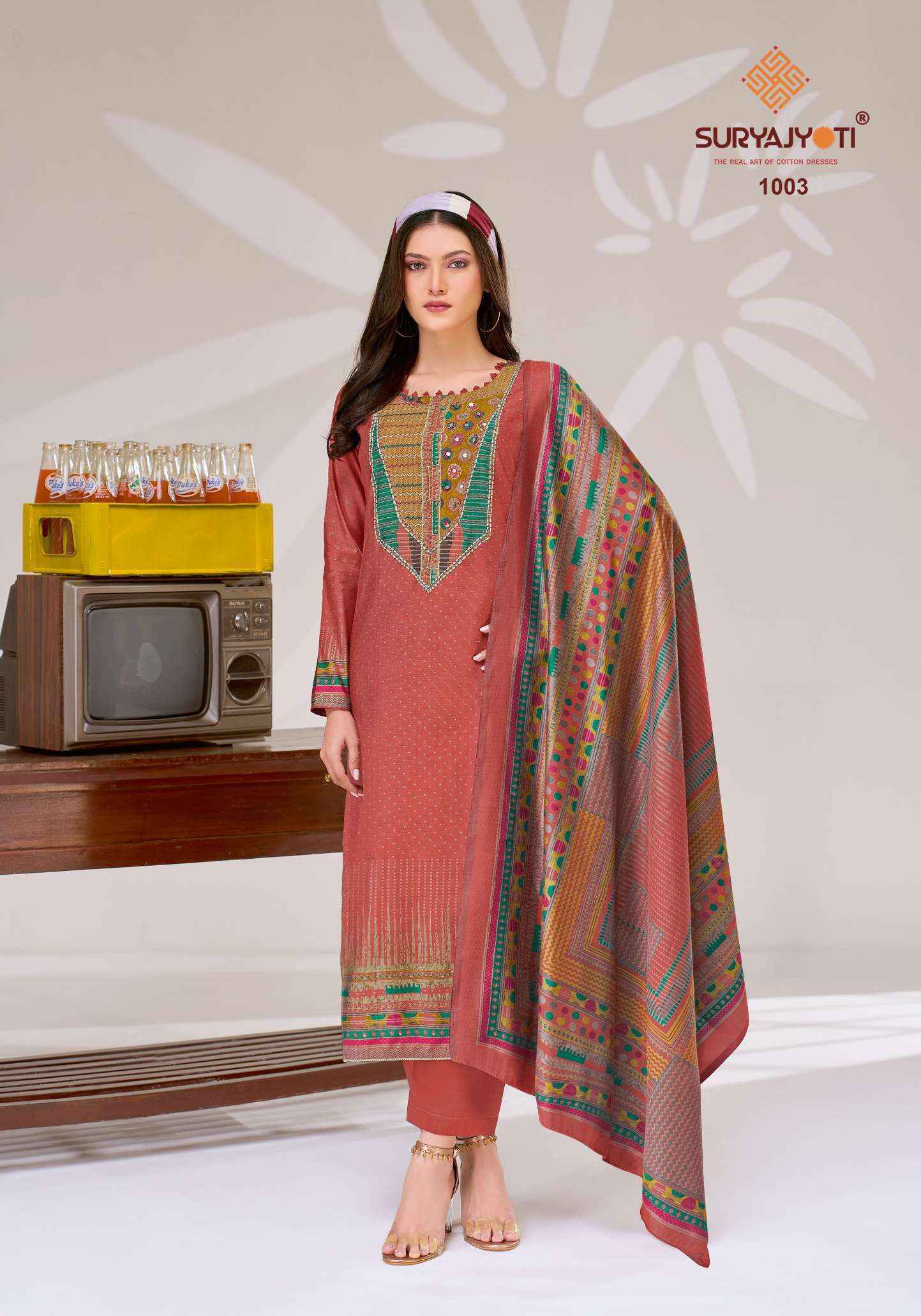 Suryajyoti Prisha Vol-1 Modal Dress Material (6 pcs Catalogue)