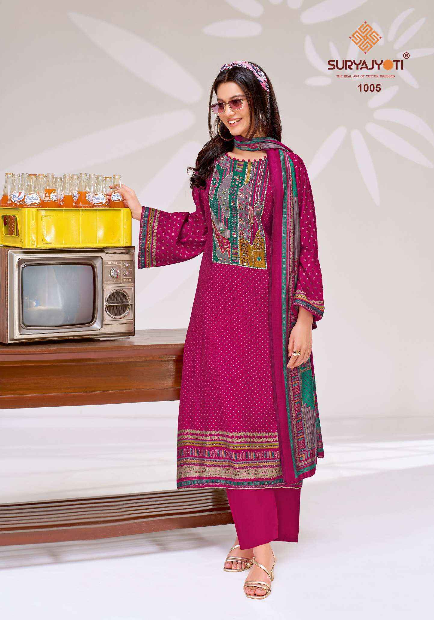 Suryajyoti Prisha Vol-1 Modal Dress Material (6 pcs Catalogue)