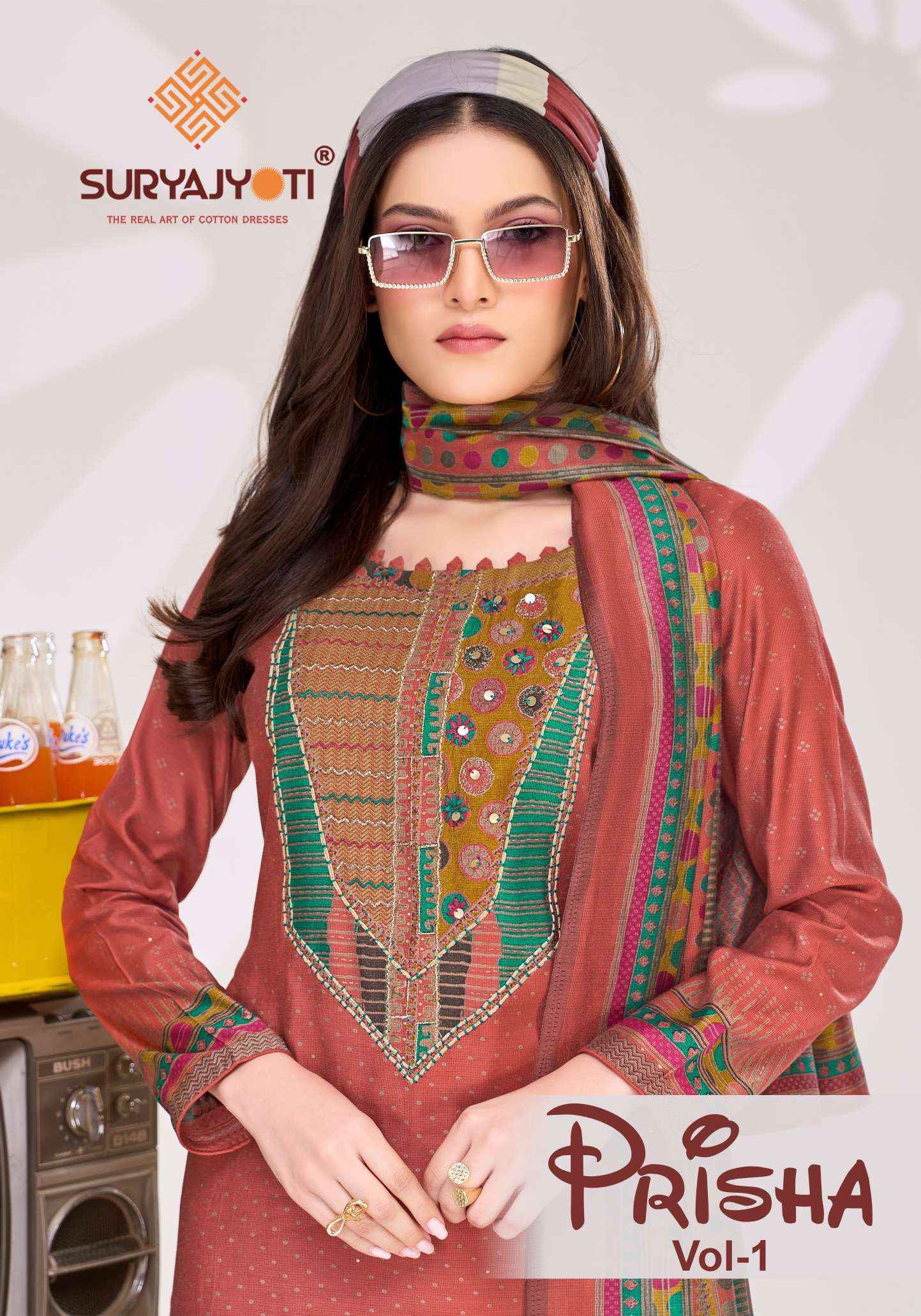 Suryajyoti Prisha Vol-1 Modal Dress Material (6 pcs Catalogue)