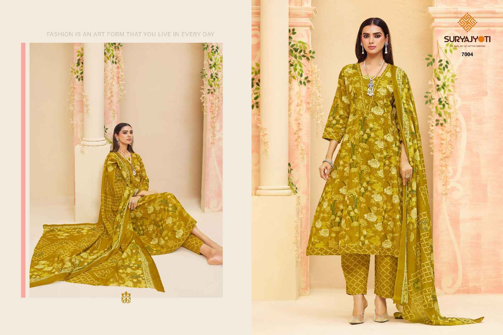 Suryajyoti Rashi Vol-7 Readymade Cotton Dress (10 pcs Catalogue)
