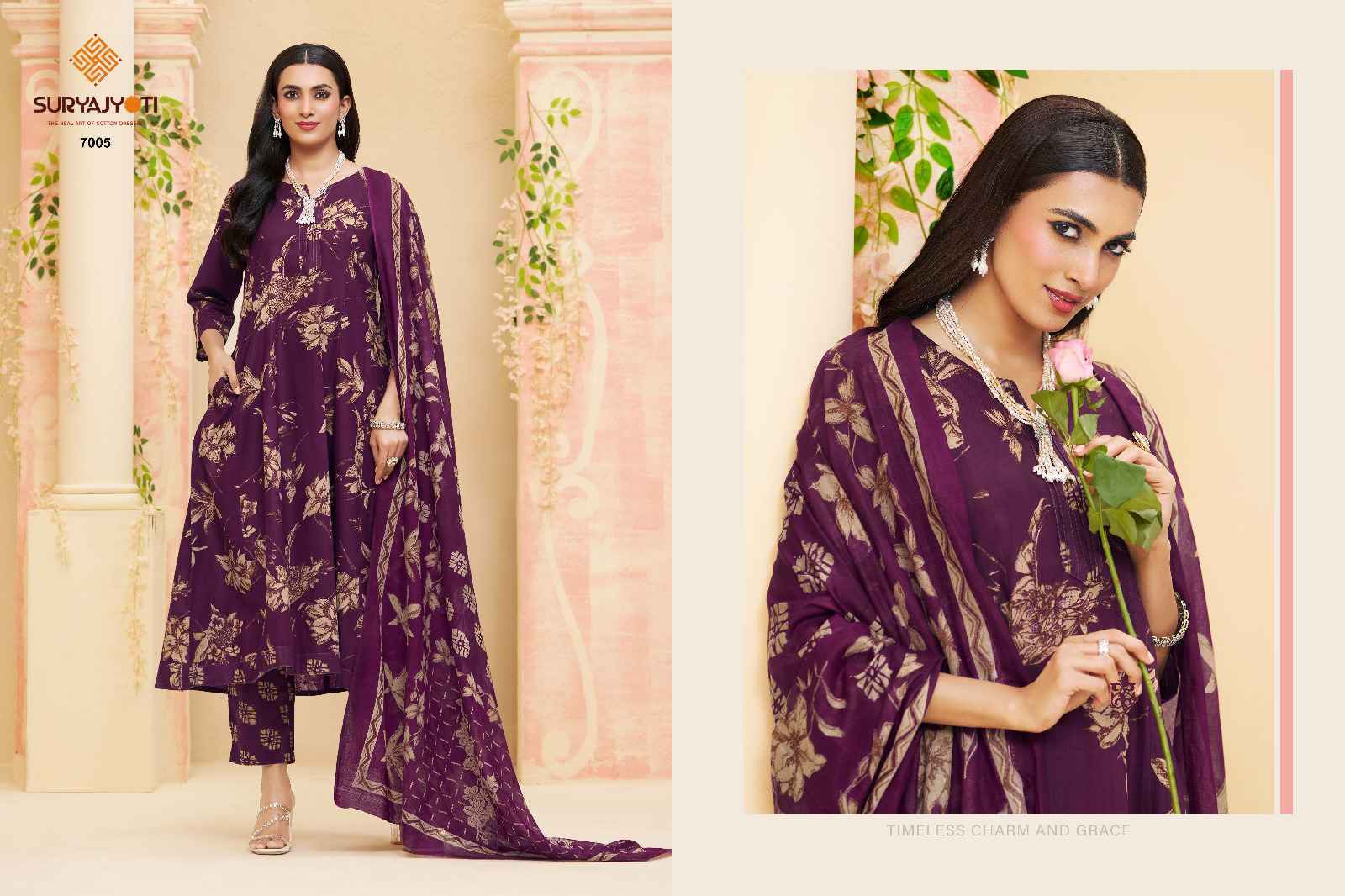 Suryajyoti Rashi Vol-7 Readymade Cotton Dress (10 pcs Catalogue)
