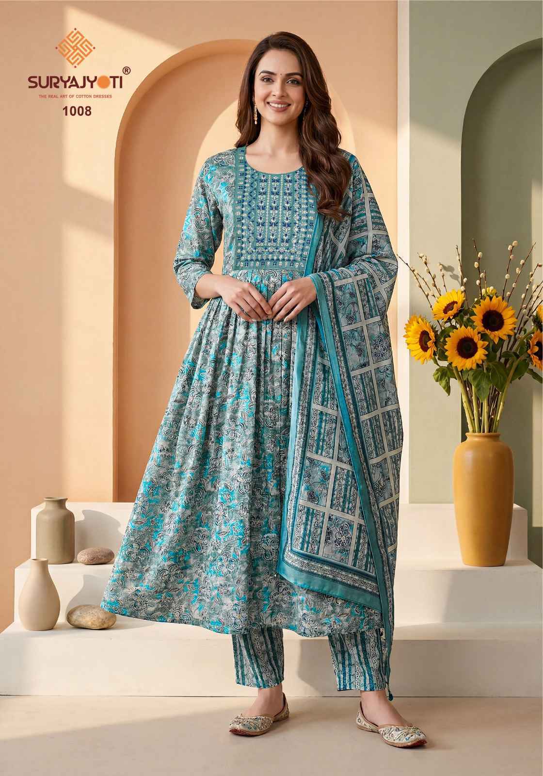 Suryajyoti Ruhani Vol-1 Readymade Rayon Dress (10 pcs Catalogue)