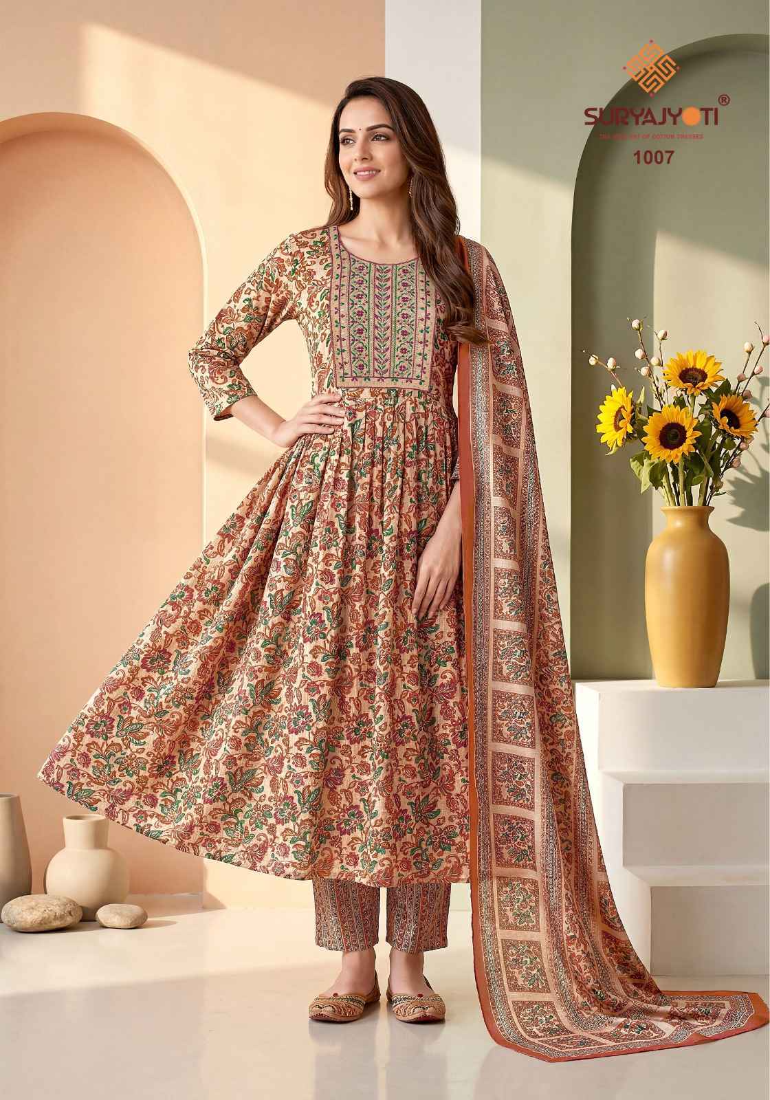 Suryajyoti Ruhani Vol-1 Readymade Rayon Dress (10 pcs Catalogue)