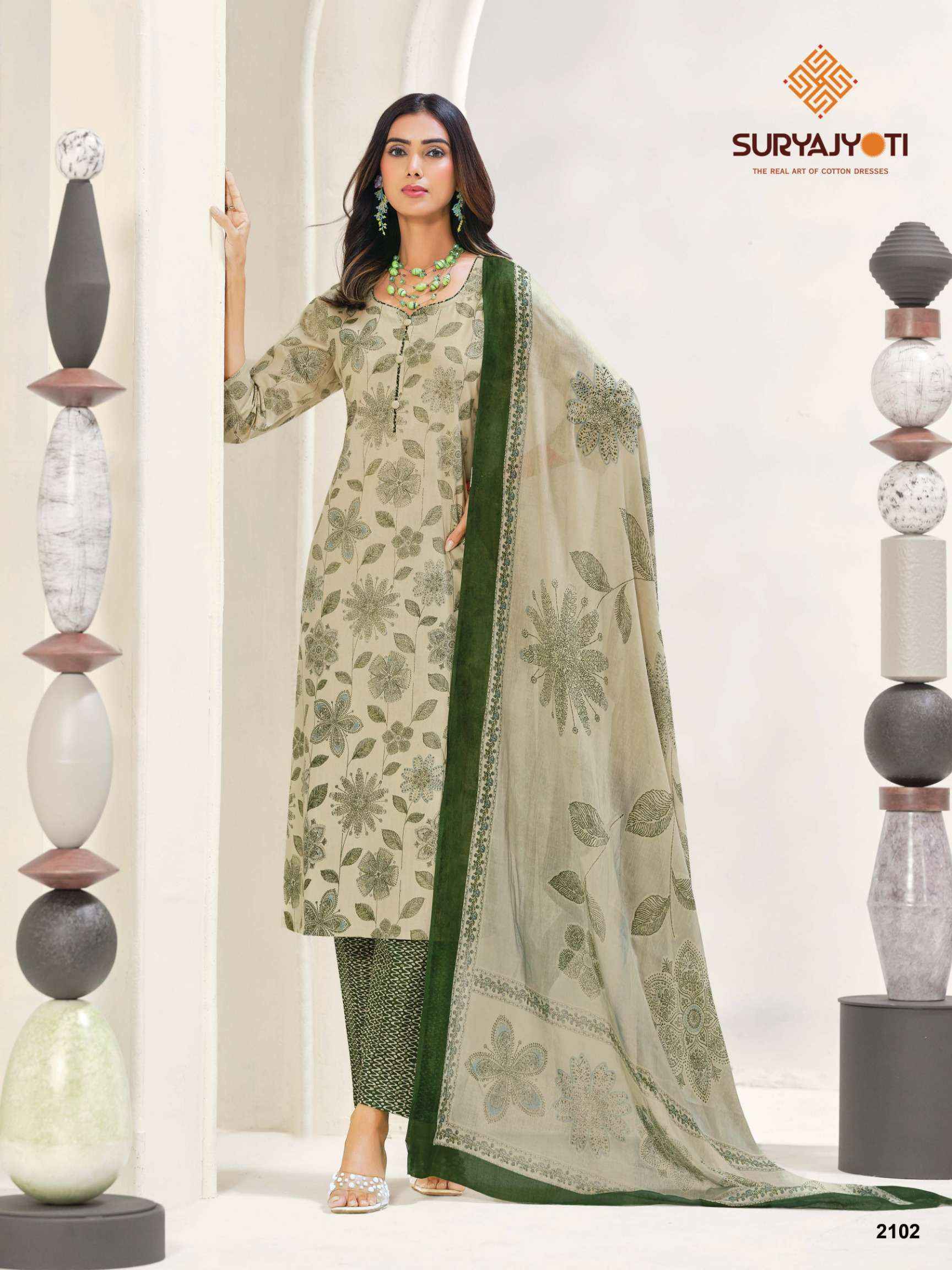 Suryajyoti Zion Cotton Vol-21 Readymade Cotton Dress (16 pcs Catalogue)