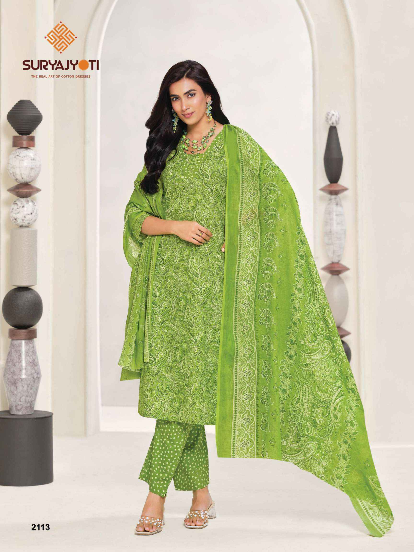 Suryajyoti Zion Cotton Vol-21 Readymade Cotton Dress (16 pcs Catalogue)