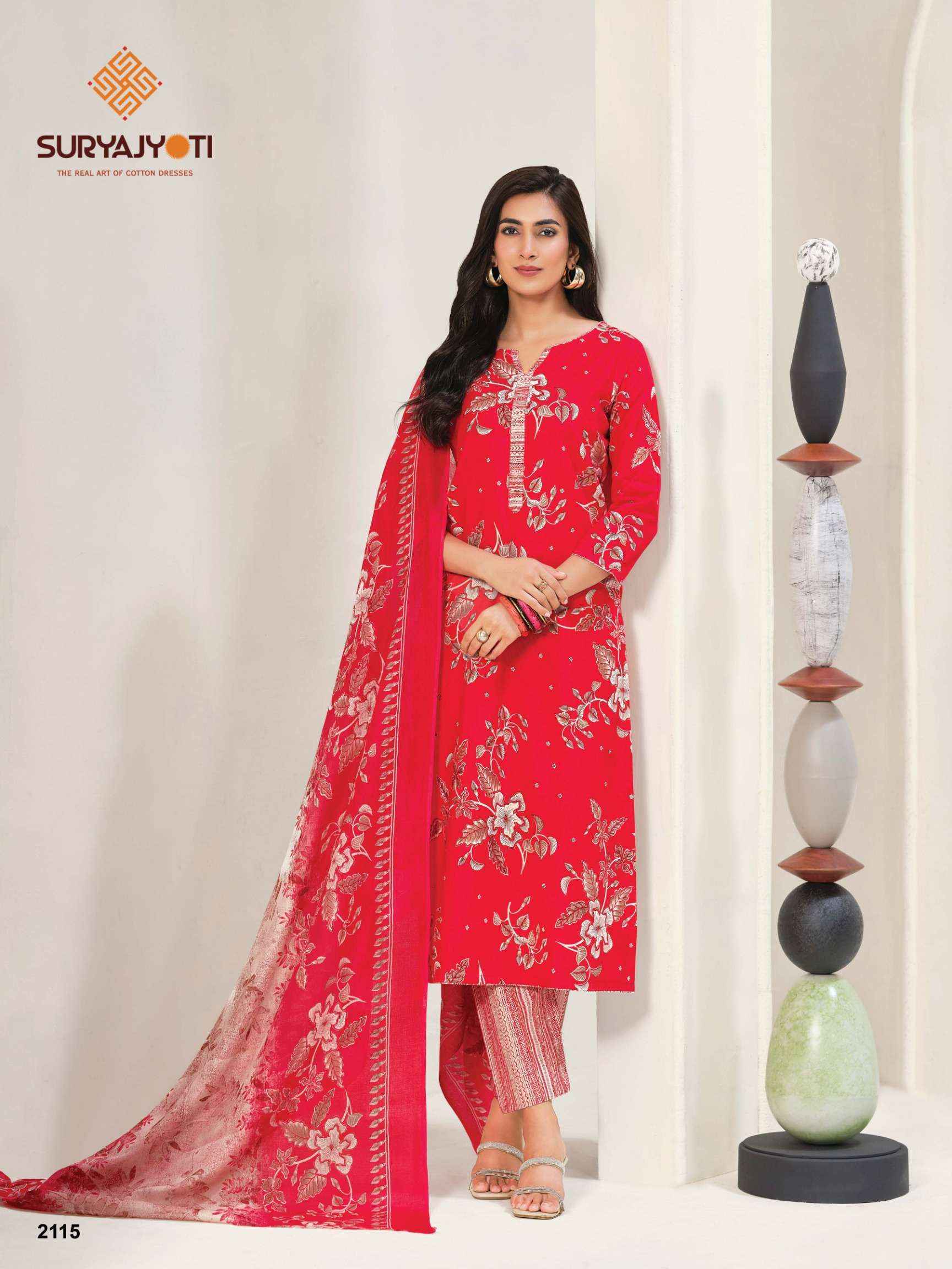 Suryajyoti Zion Cotton Vol-21 Readymade Cotton Dress (16 pcs Catalogue)