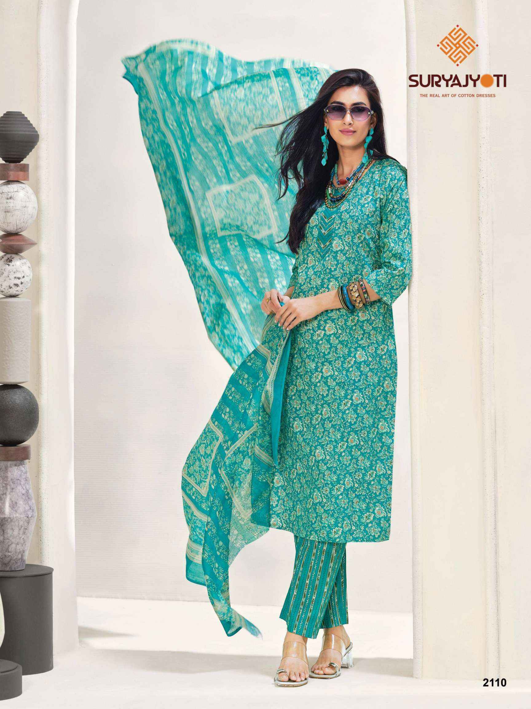 Suryajyoti Zion Cotton Vol-21 Readymade Cotton Dress (16 pcs Catalogue)
