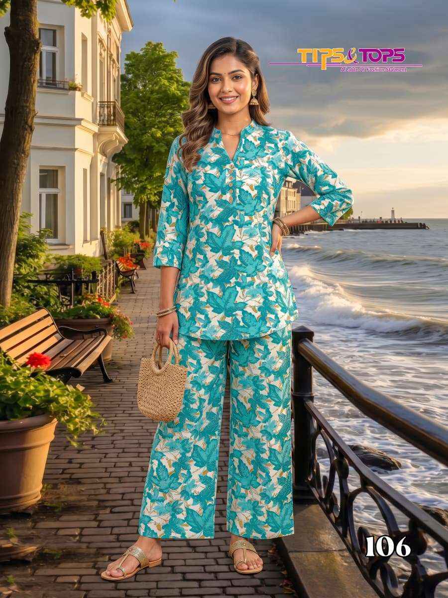 Tips & Tops Fashion Beats Vol-17 Reyon Co ord Set (6 pcs Catalogue)