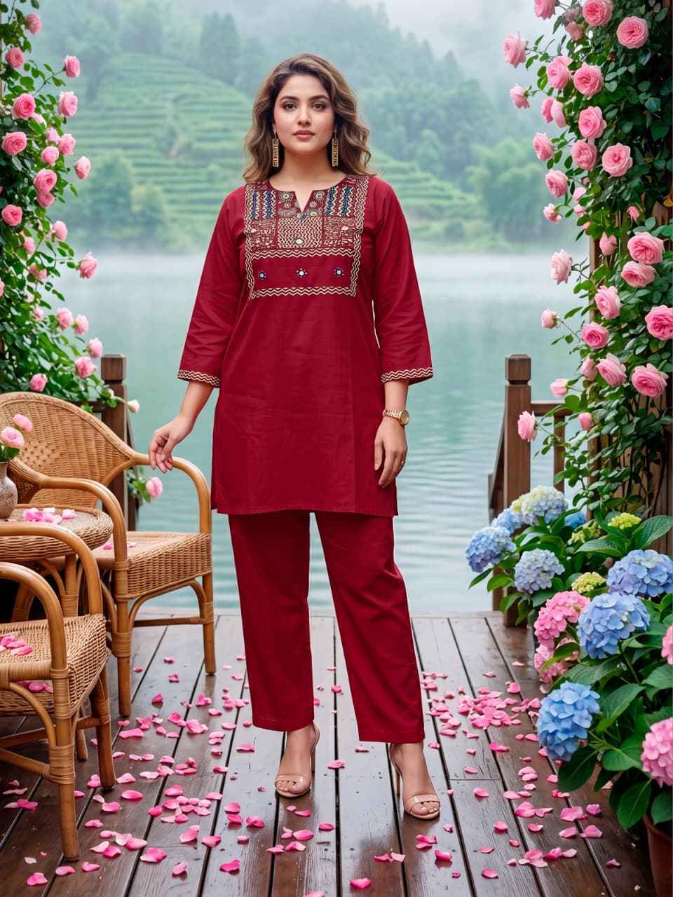 Tips & Tops Senorita Dhabu Cotton Co ord Set (4 pcs Catalogue)