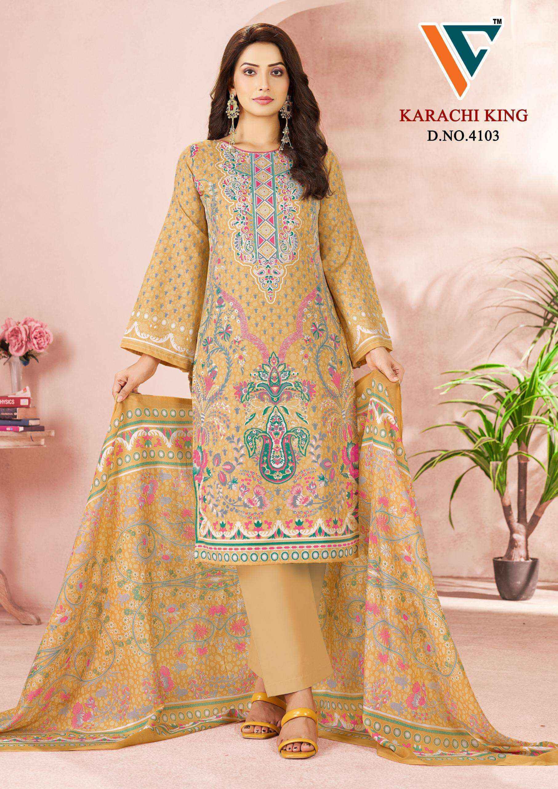 Vandana Creation Karachi King Vol-41 Cotton Dress Material (8 pcs Catalogue)