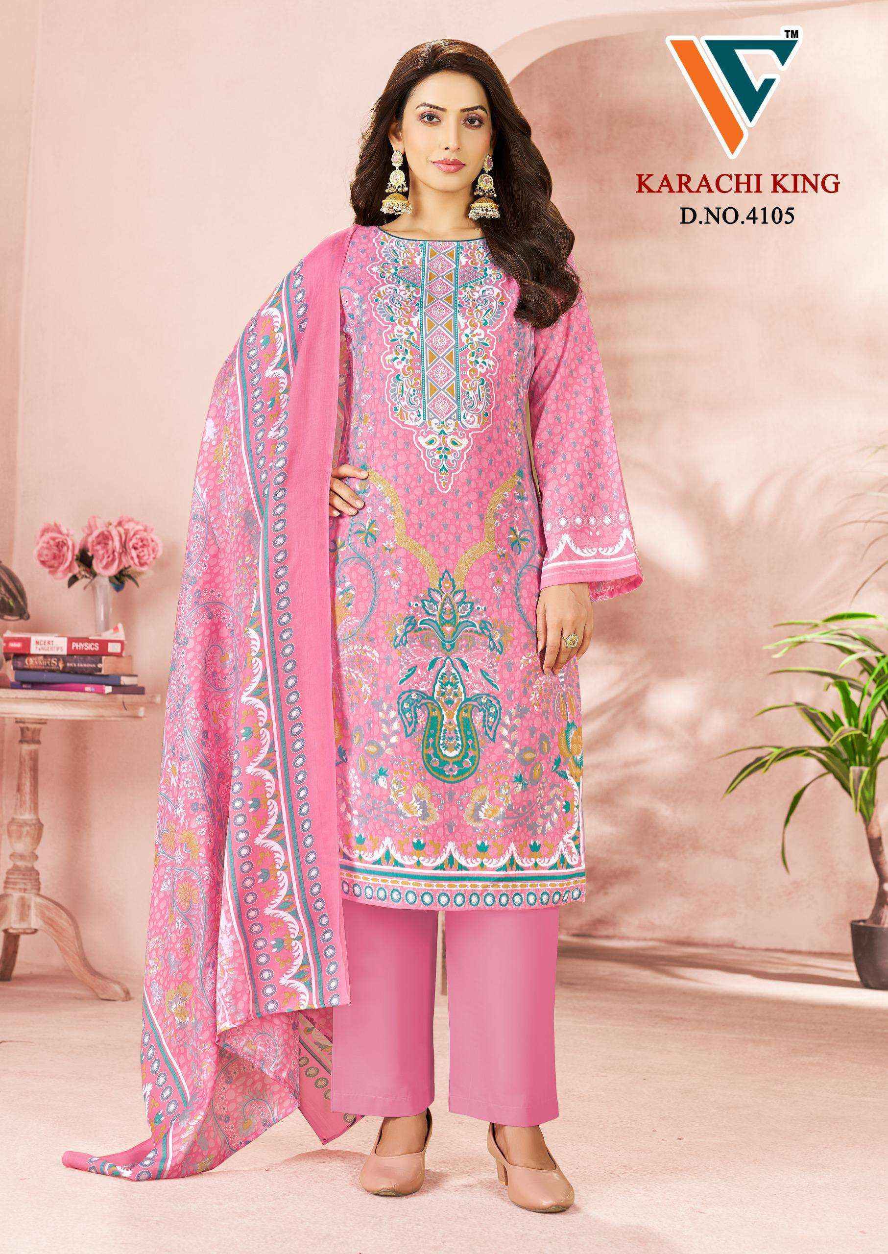 Vandana Creation Karachi King Vol-41 Cotton Dress Material (8 pcs Catalogue)
