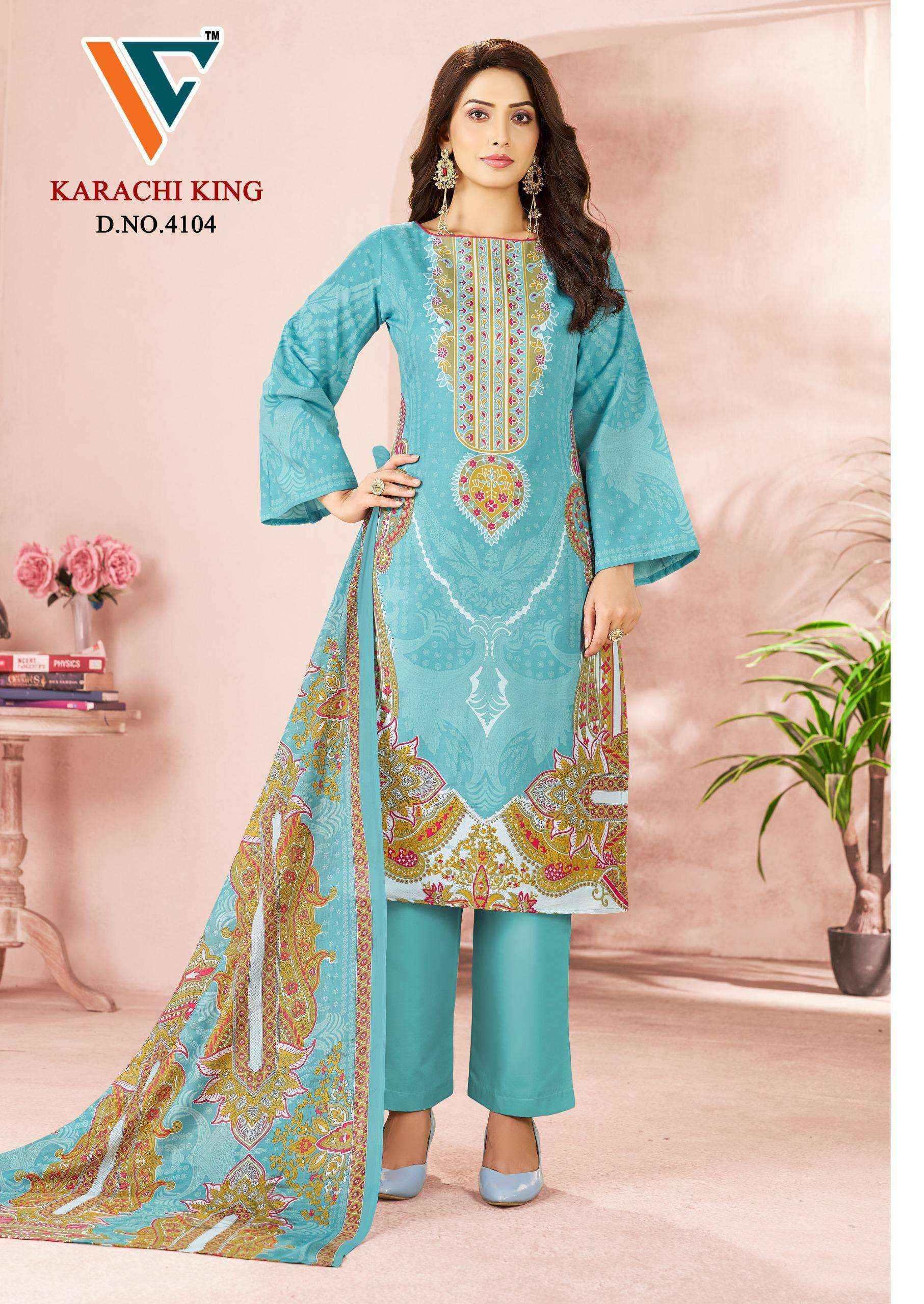 Vandana Creation Karachi King Vol-41 Cotton Dress Material (8 pcs Catalogue)