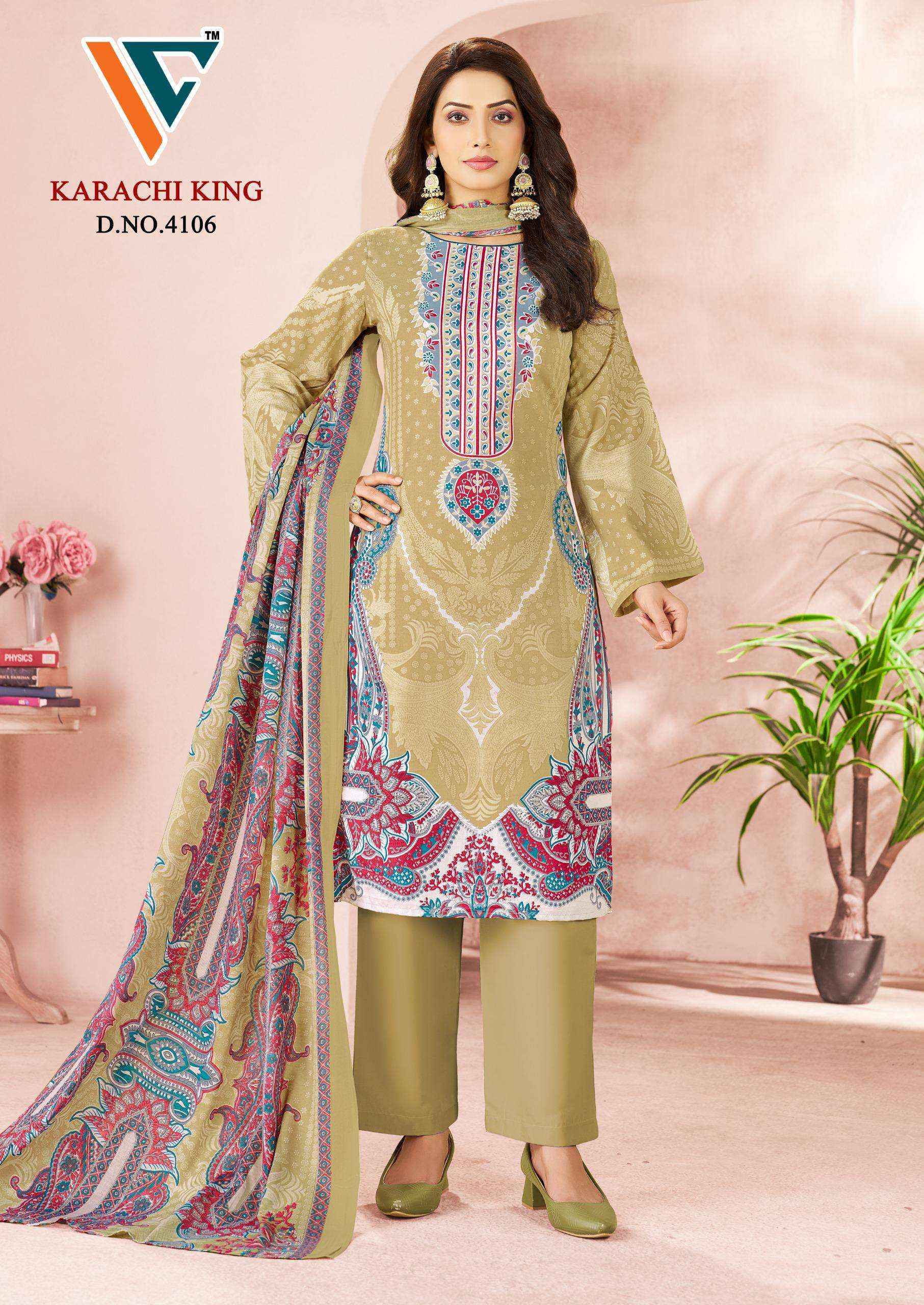 Vandana Creation Karachi King Vol-41 Cotton Dress Material (8 pcs Catalogue)