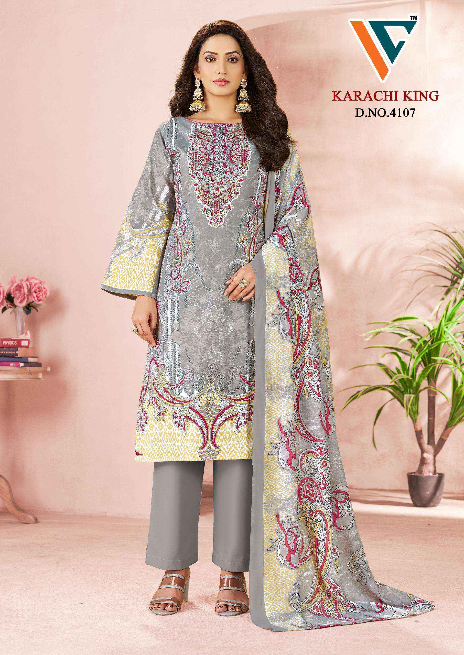 Vandana Creation Karachi King Vol-41 Cotton Dress Material (8 pcs Catalogue)