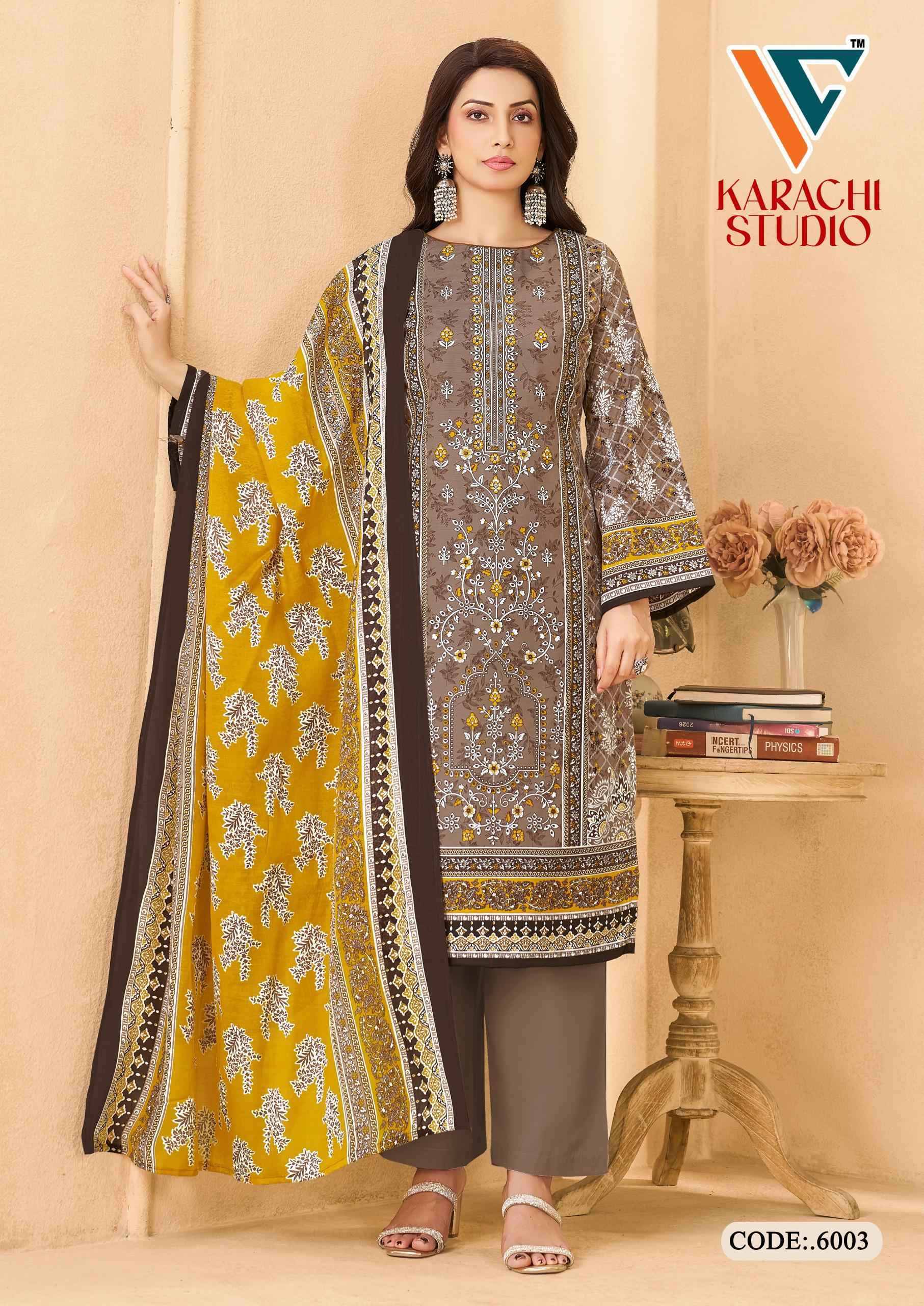 Vandana Creation Karachi Studio Vol-6 Cotton Dress Material (8 pcs Catalogue)