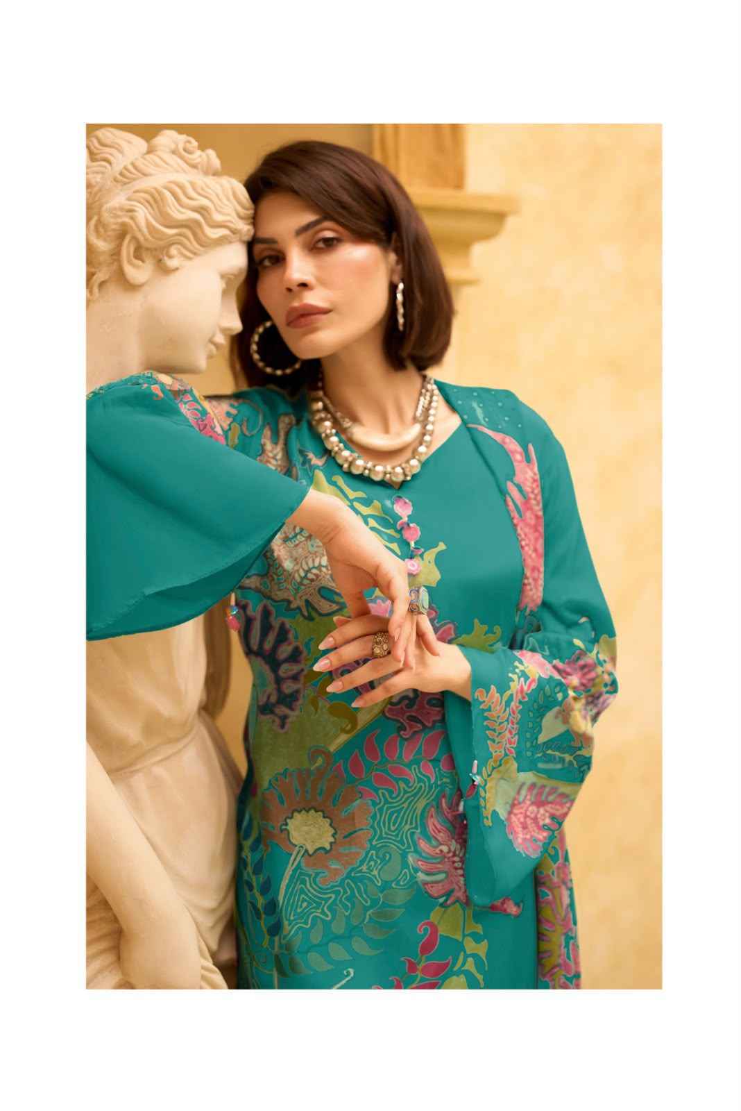 Varshaa Imprint Viscose Dress Material (3 pcs Catalogue)
