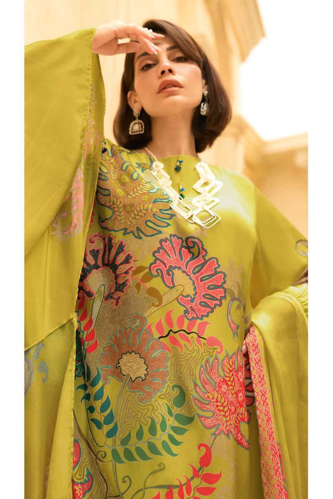 Varshaa Imprint Viscose Dress Material (3 pcs Catalogue)