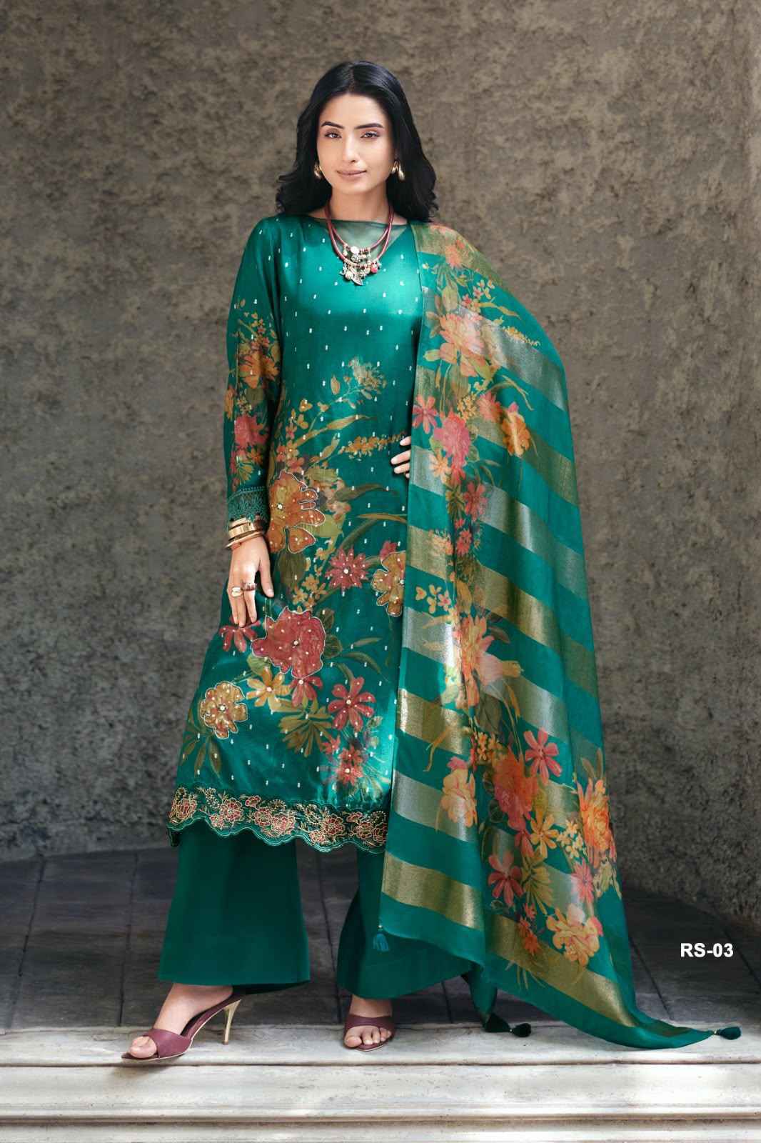 Varshaa Rasa Viscose Dress Material (4 pcs Catalogue)