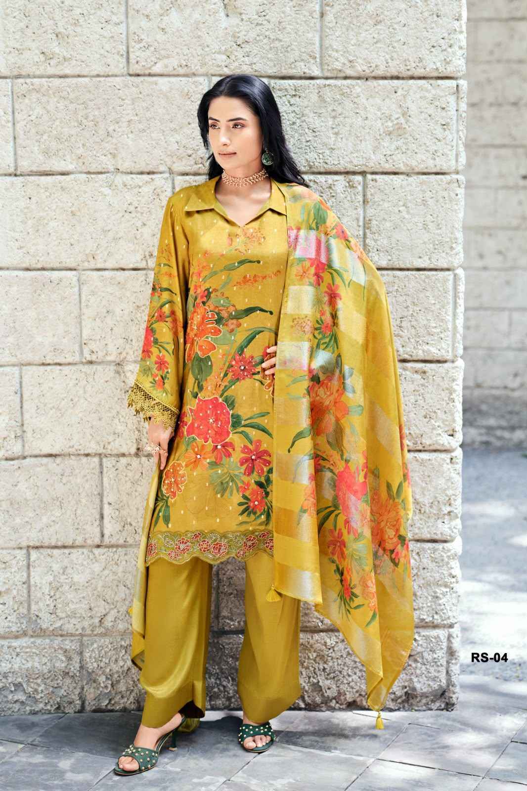 Varshaa Rasa Viscose Dress Material (4 pcs Catalogue)