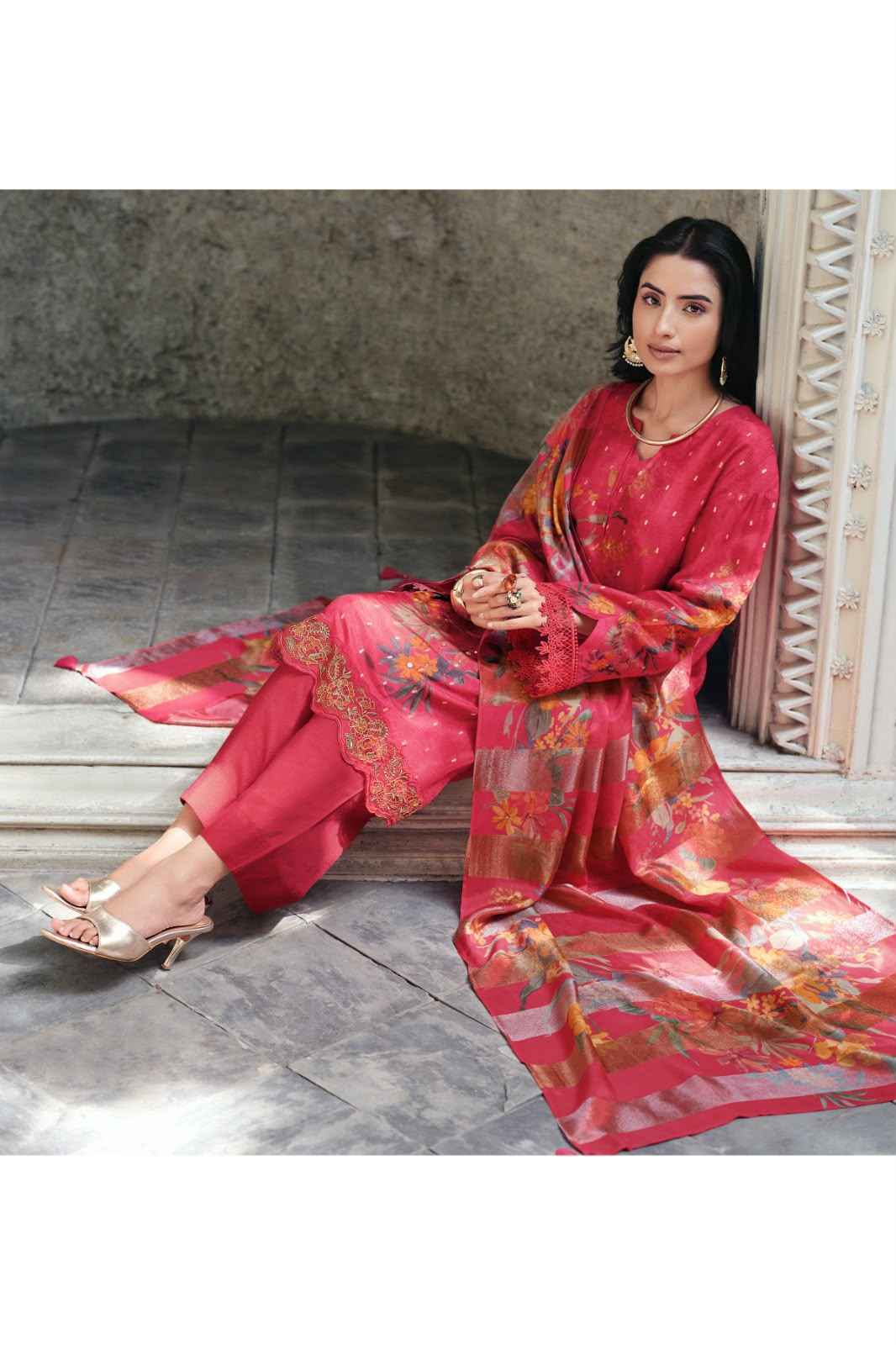 Varshaa Rasa Viscose Dress Material (4 pcs Catalogue)