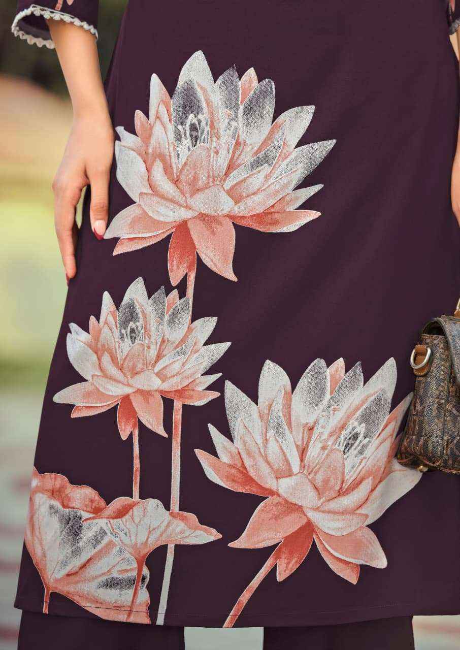 Woodee Harmeen Rayon Kurti With Bottom (6 pcs Catalogue)