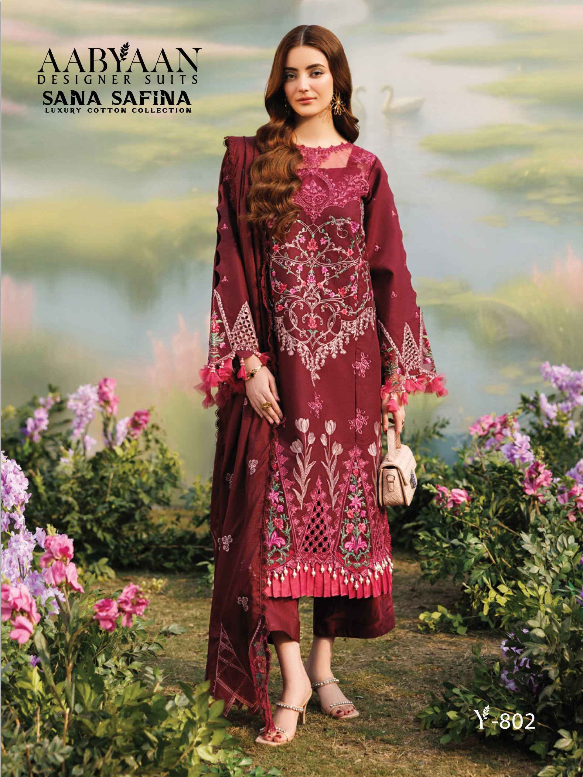 Aabyaan Sana Safina Vol 8 Cotton Dress Material 6 pcs Catalogue