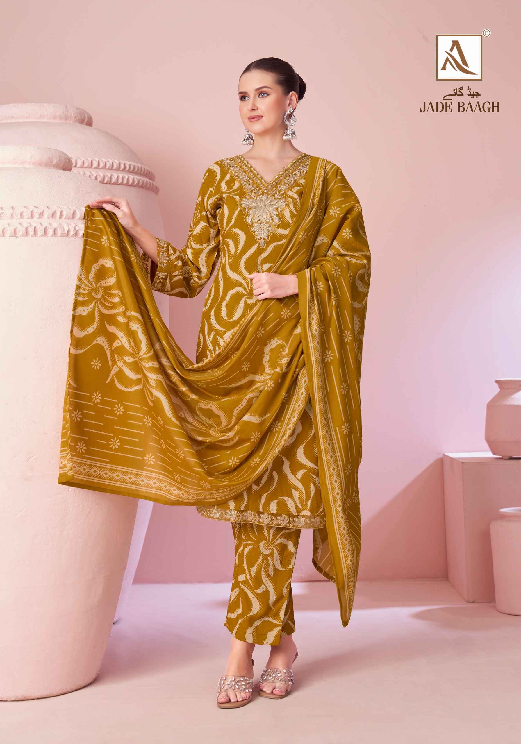 Alok Jade Bagh Viscose Reyon Dress Material 6 pcs Catalogue