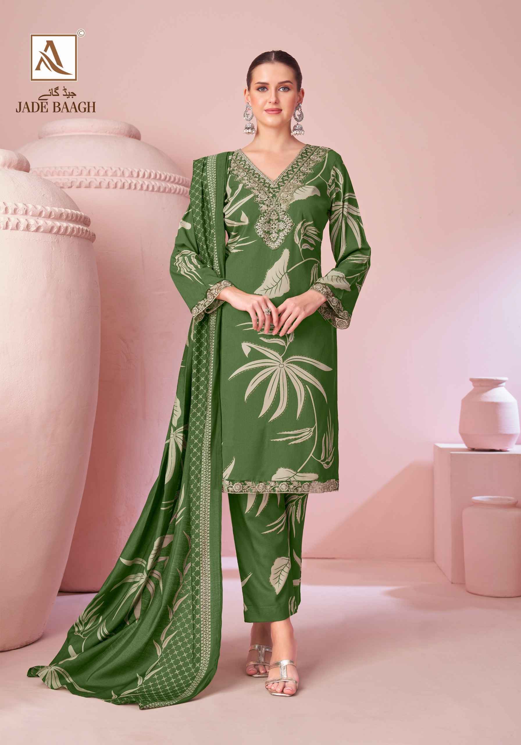 Alok Jade Bagh Viscose Reyon Dress Material 6 pcs Catalogue