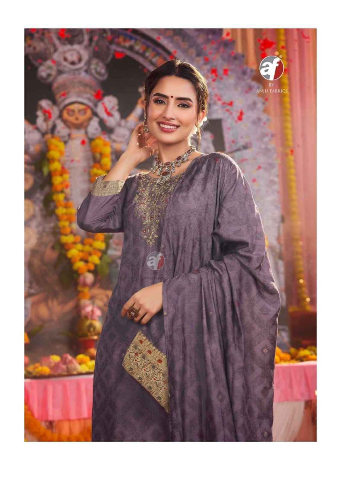 Anju Fabrics Palki Vol-4 Muslin Readymade Suit (6 pcs Catalogue)