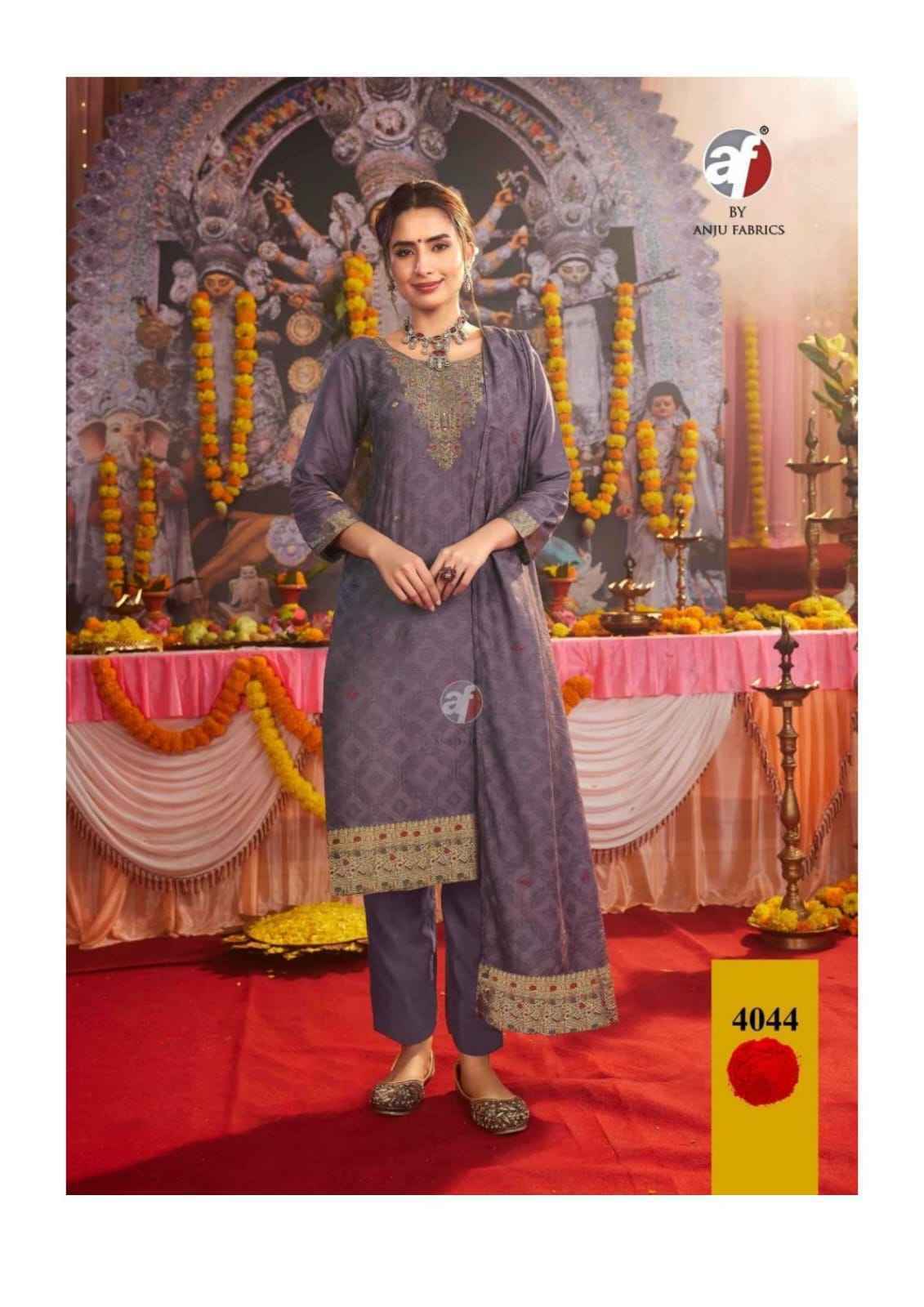 Anju Fabrics Palki Vol-4 Muslin Readymade Suit (6 pcs Catalogue)