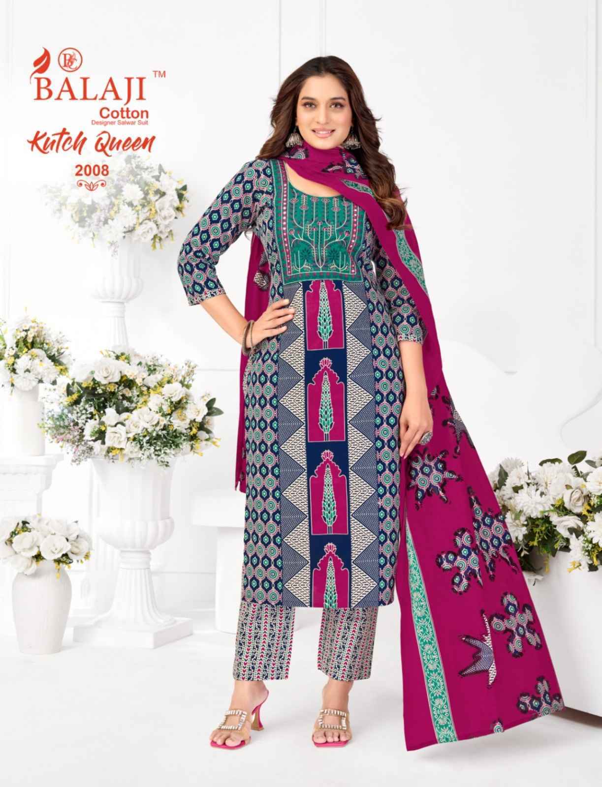 Balaji Kutch Queen Vol 2 Readymade Cotton Dress 8 pcs Catalogue