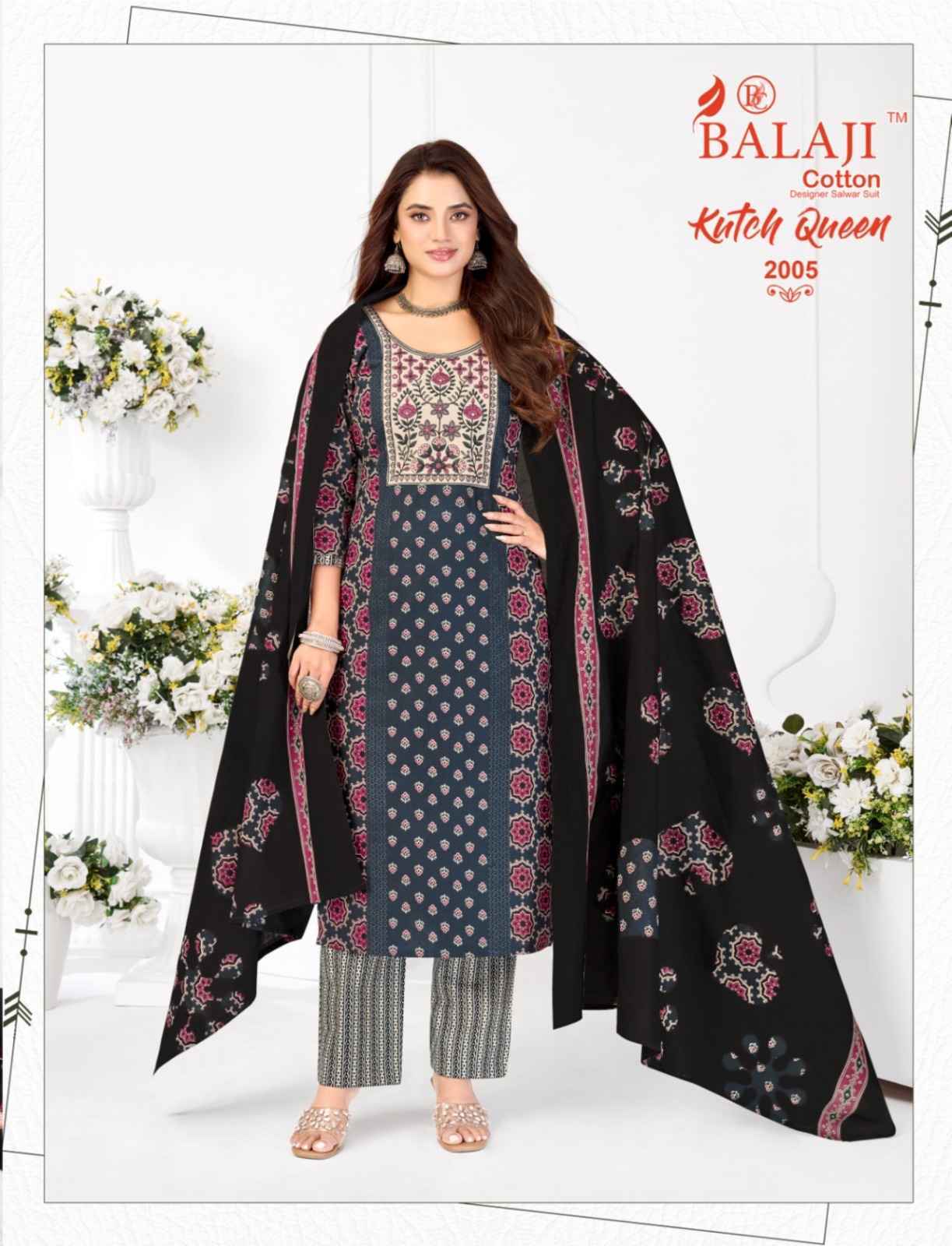 Balaji Kutch Queen Vol 2 Readymade Cotton Dress 8 pcs Catalogue