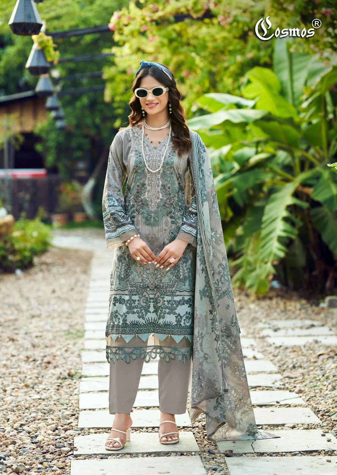 Cosmos Jazmin Vol-3 Lawn Cotton Dress Material (6 pcs Catalogue)