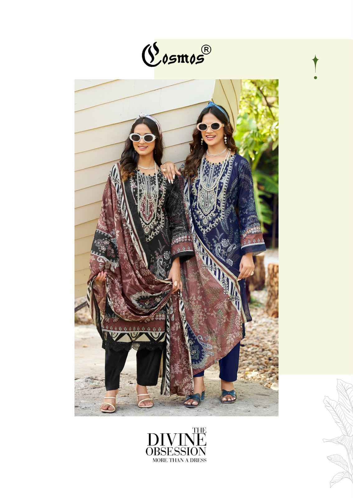 Cosmos Jazmin Vol-3 Lawn Cotton Dress Material (6 pcs Catalogue)