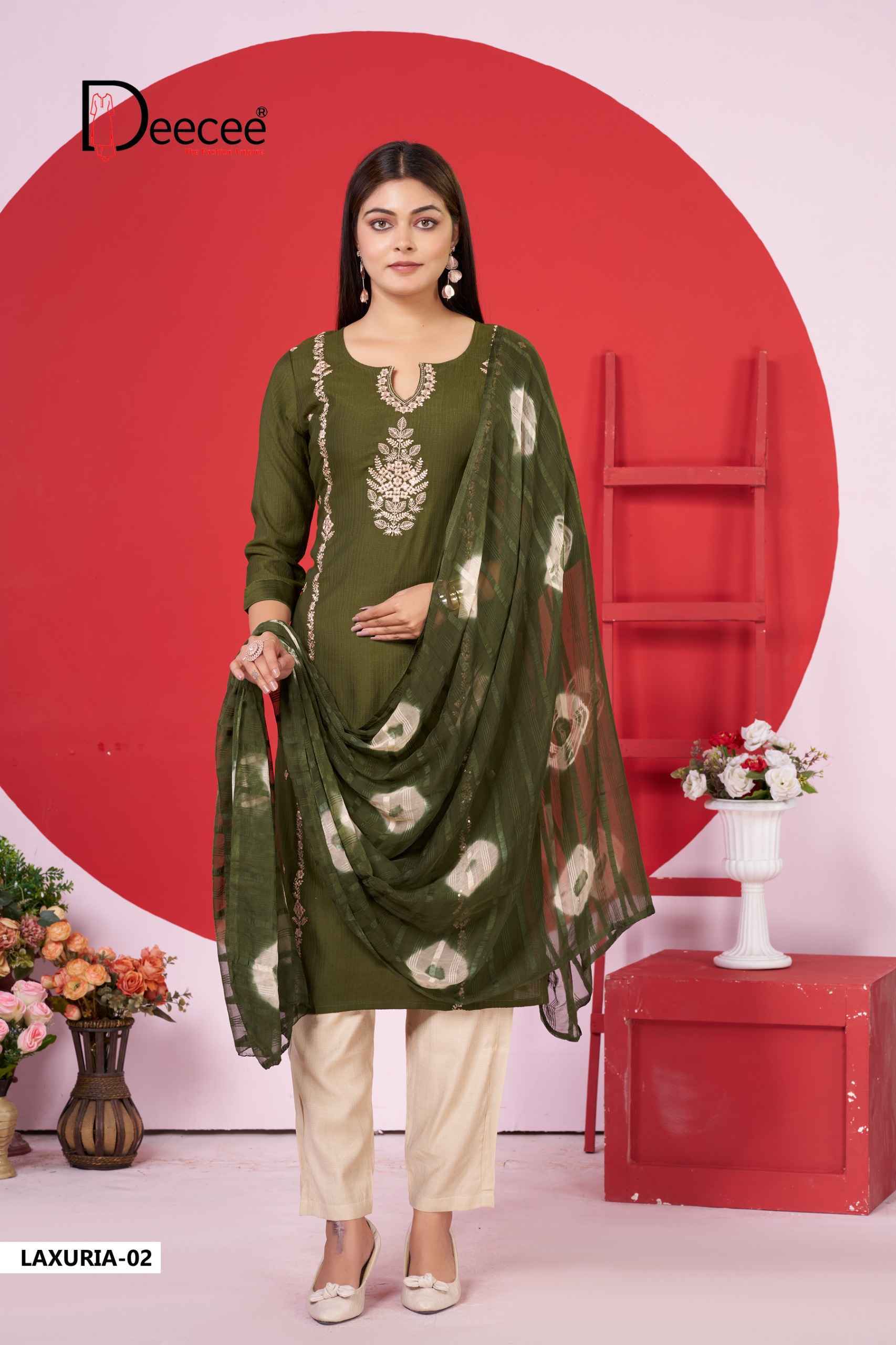 Deecee Lazuria Barlin Kurti Combo 6 Pc Catalog