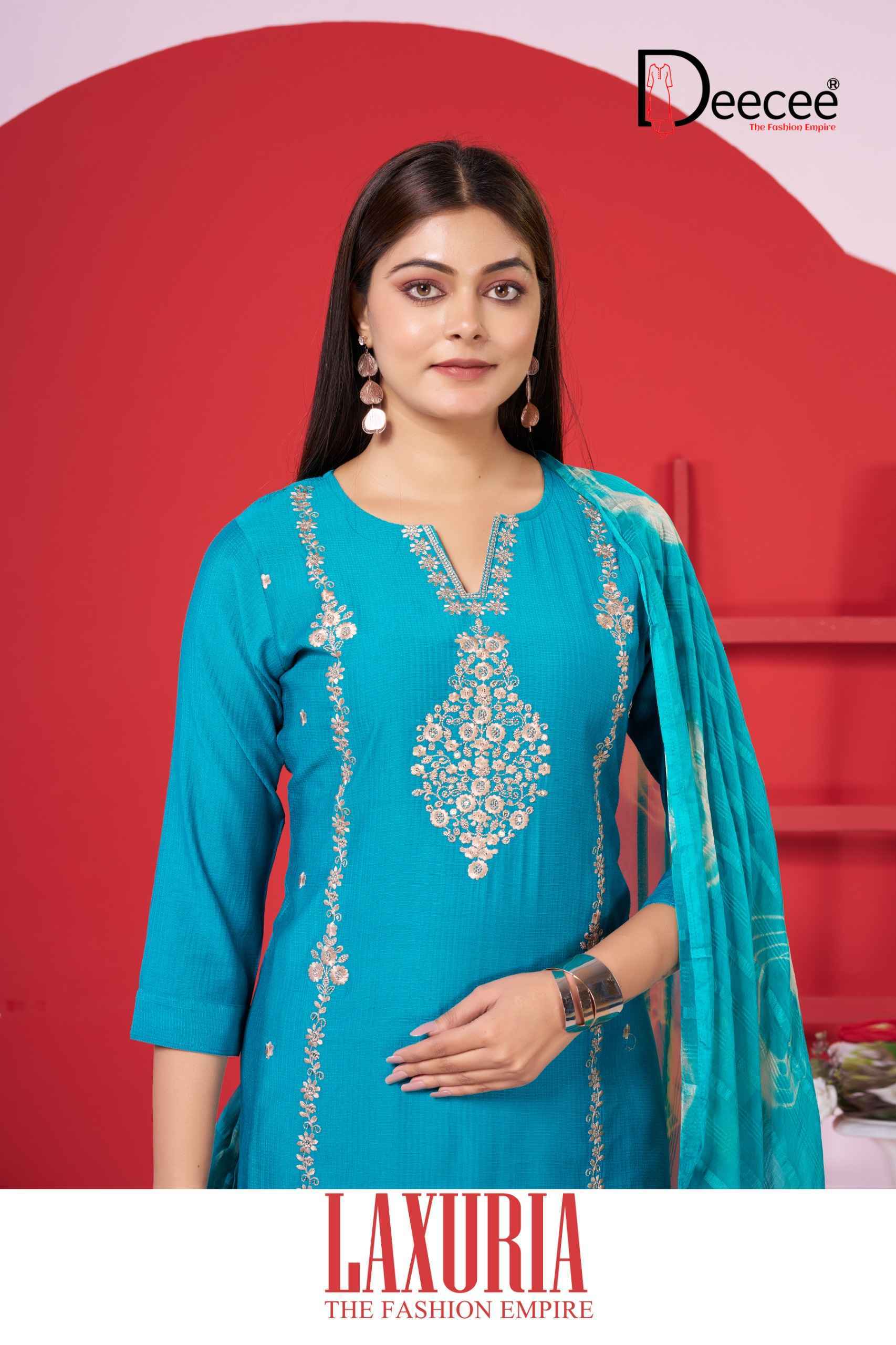 Deecee Lazuria Barlin Kurti Combo 6 Pc Catalog