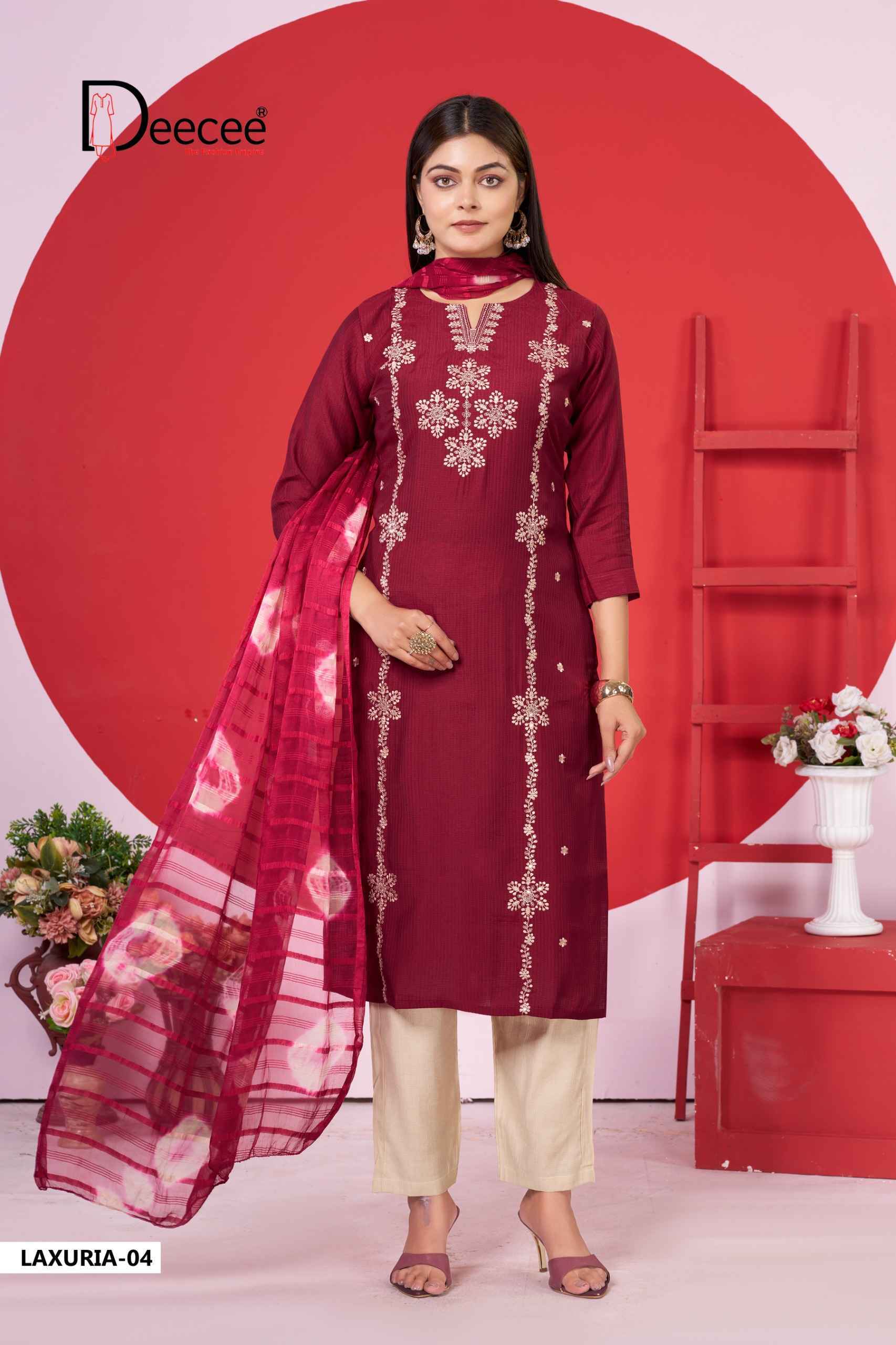 Deecee Lazuria Barlin Kurti Combo 6 Pc Catalog