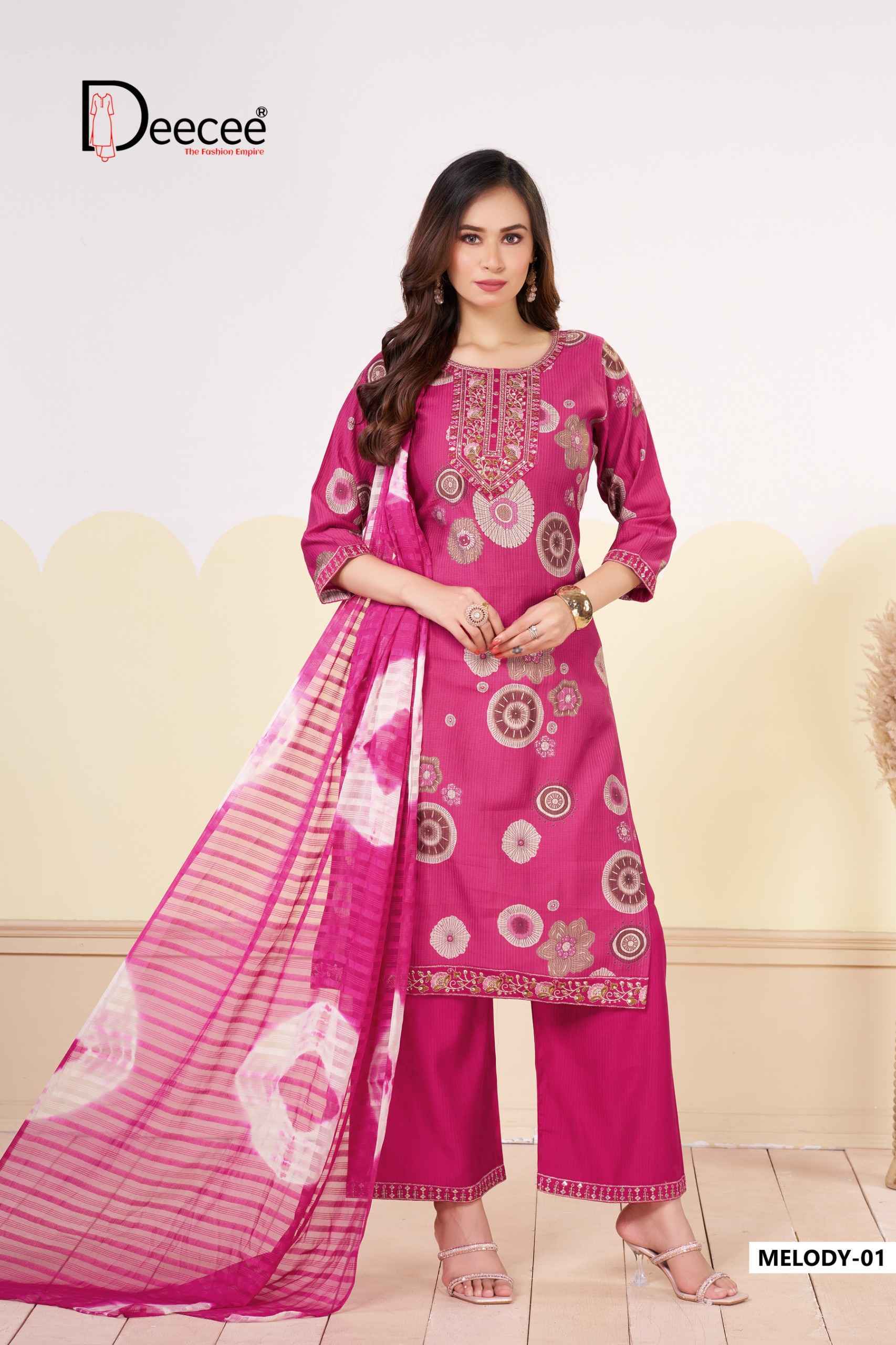 Deecee Melody Barlin Kurti Combo 6 Pc Catalog